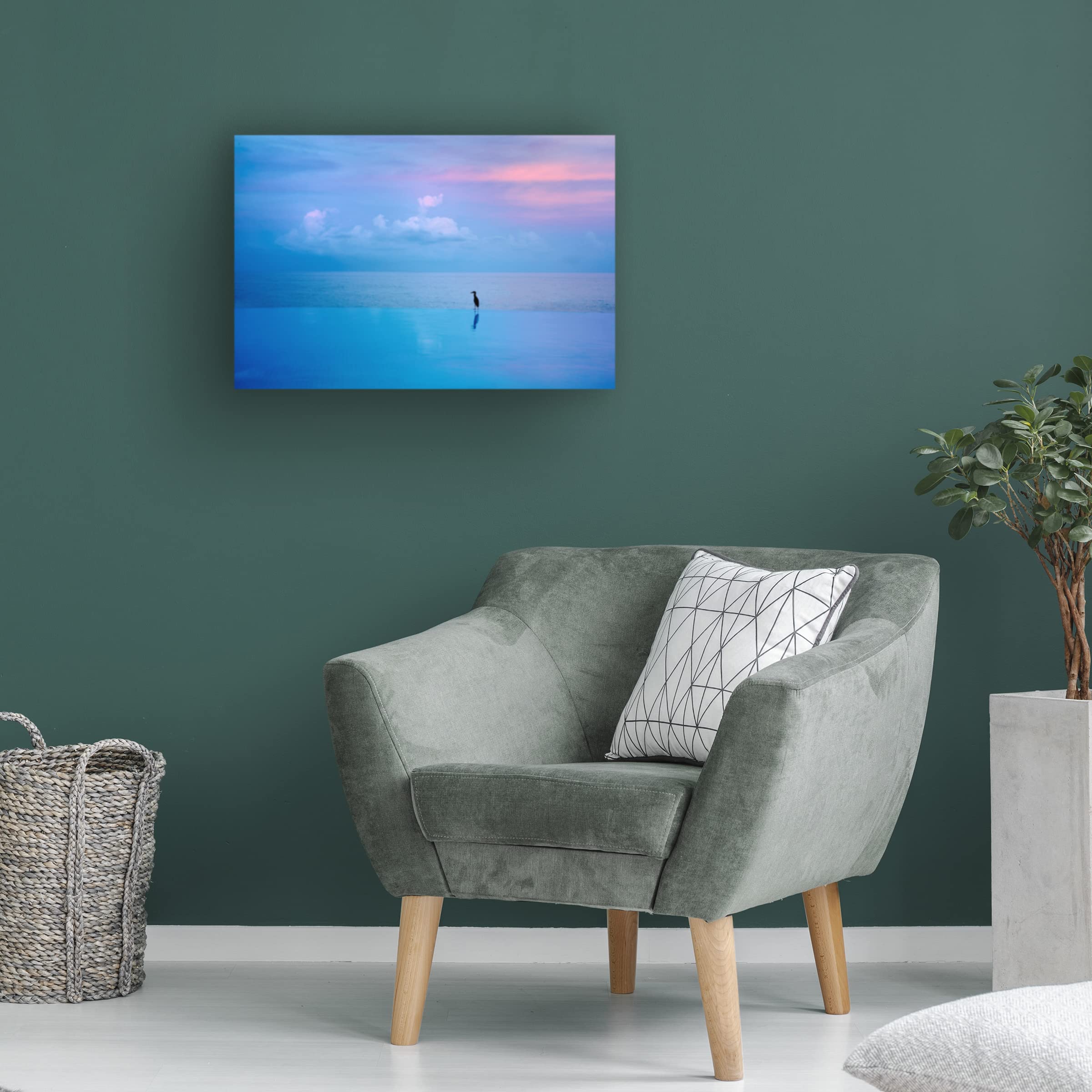 Dennis Frates 'Reflections 11' Canvas Wall Art Print - Modern Abstract Painting for Living Room, Bedroom & Office Decor