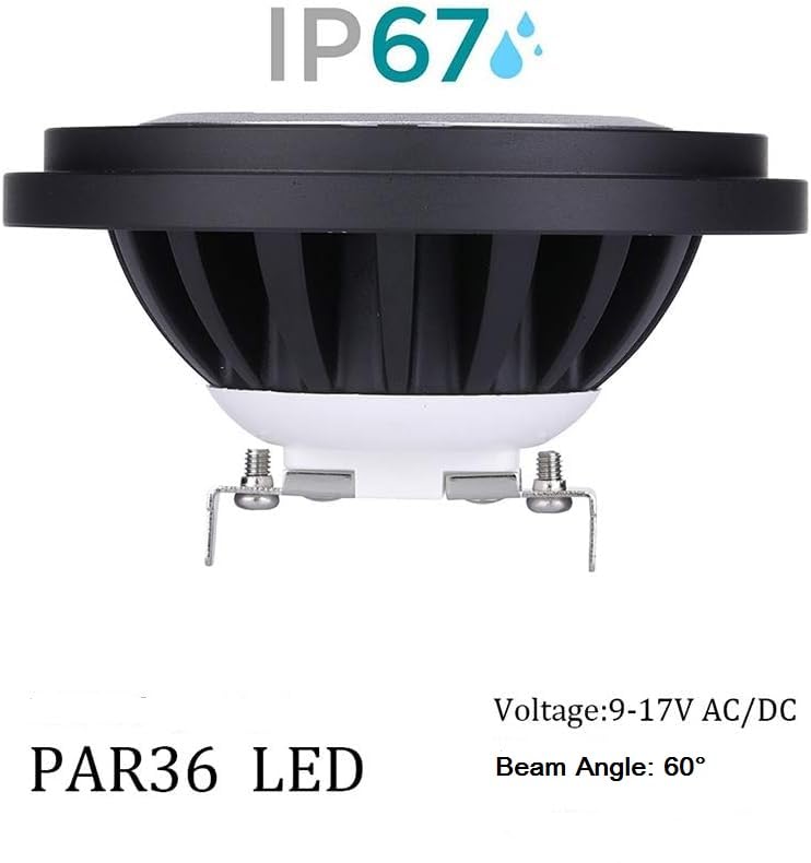 Arrownine PAR36 LED Landscape Bulb - 10W Dimmable Warm White 2700K, IP67 Waterproof for Outdoor Lighting (9-17V AC/DC) - Perfect for Well Lights, Tree Uplighting, Flag Pole Illumination & Landscape Accent Lighting