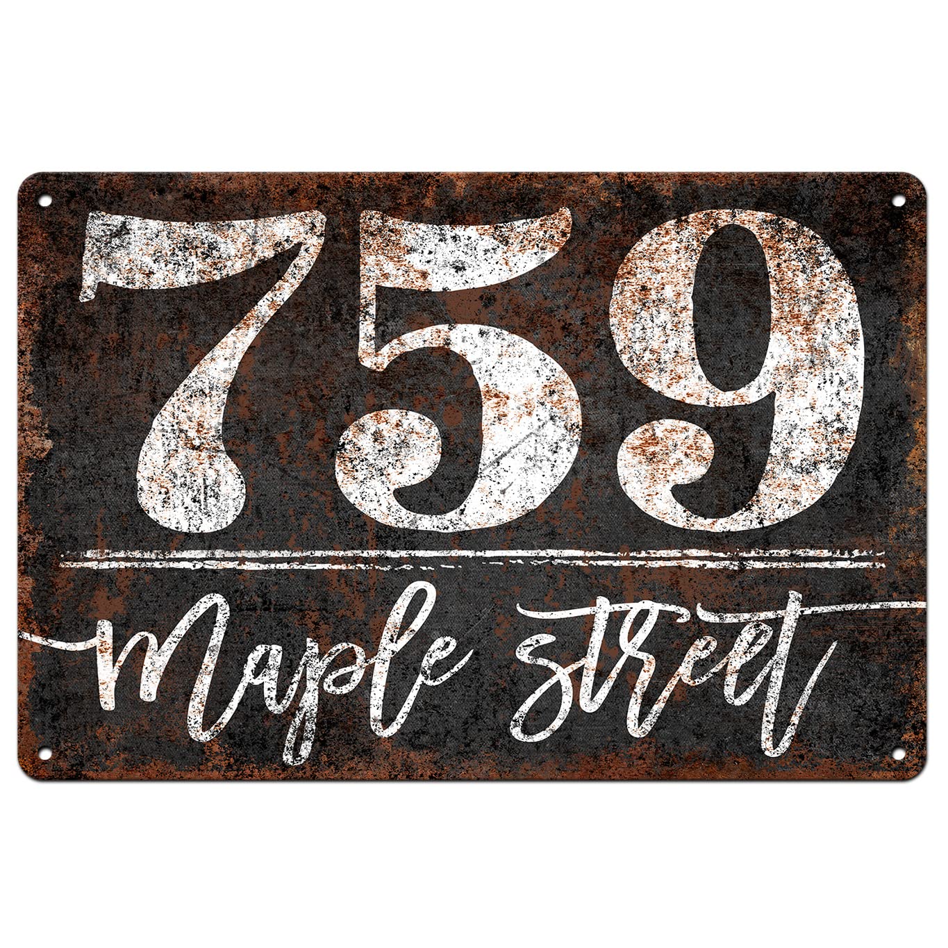 Custom Engraved Address Plaque Sign for House - Outdoor Porch Decor, Mailbox Numbers, Home Entryway Signage - Perfect for Front Door, Garden Gate & Housewarming Gifts