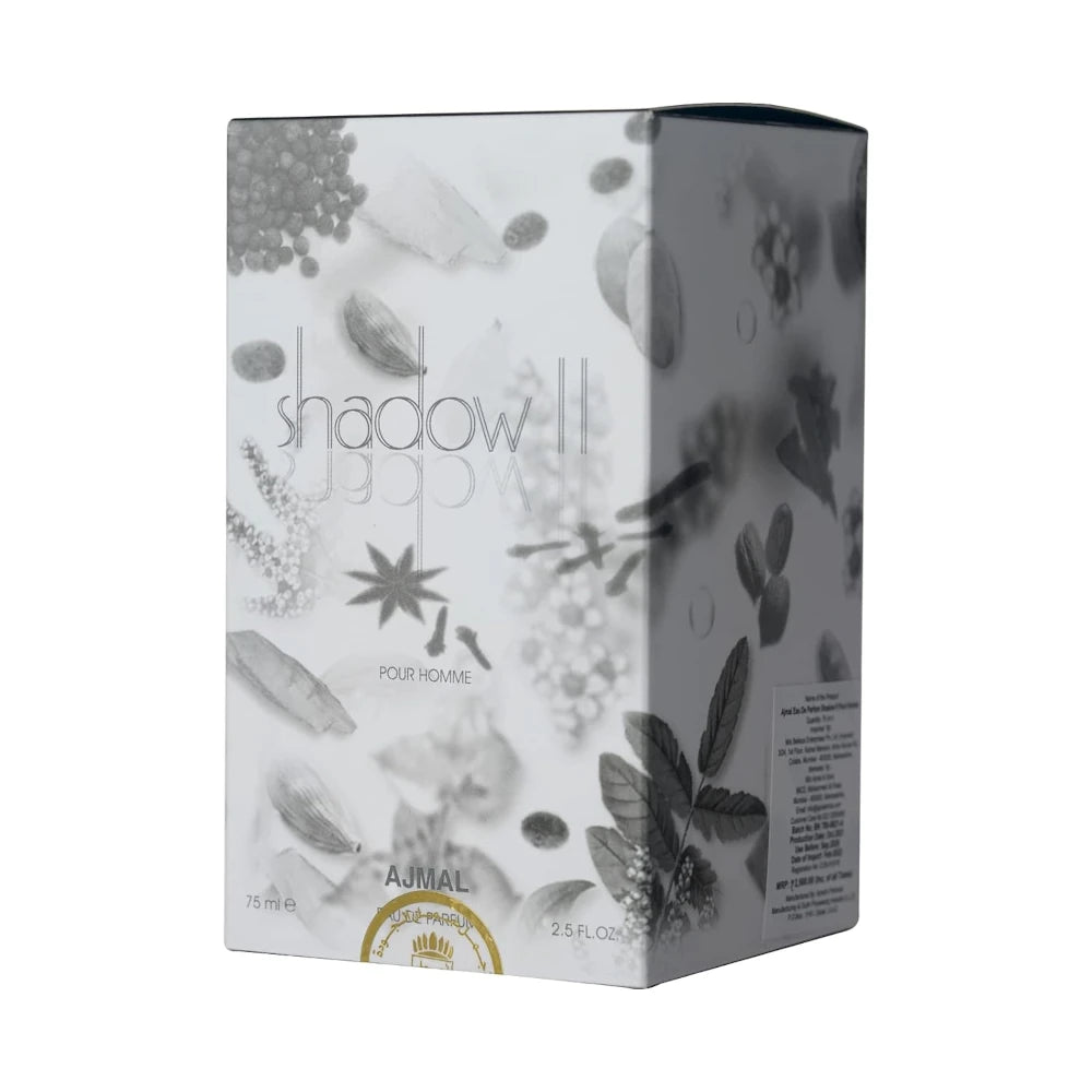 Shadow II Eau de Parfum 75ml for Women - Long Lasting Luxury Perfume | Perfect for Date Night, Office & Special Occasions