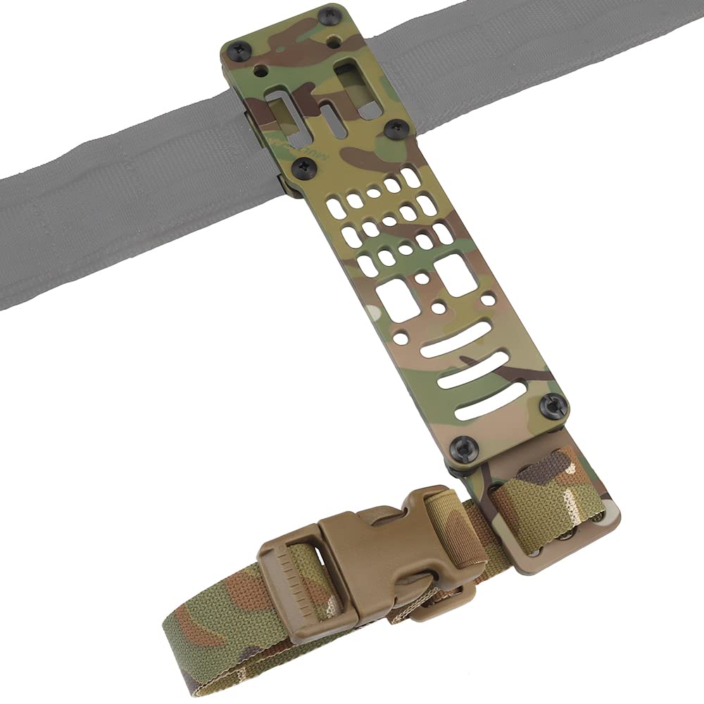 Tactical Drop Leg Holster Platform - Adjustable Metal Modular Holster Adapter for Pistols & Handguns | Perfect for Military, Police, Airsoft & Outdoor Shooting Range Use