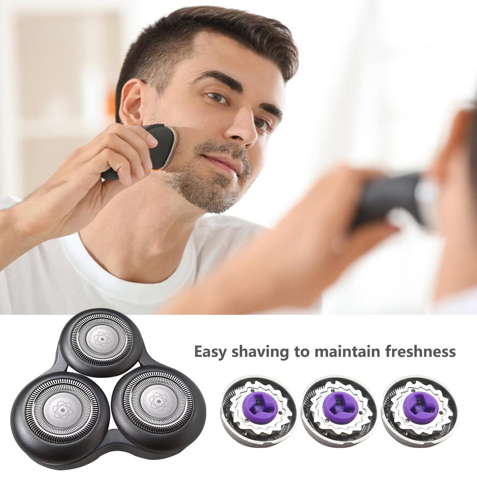 Replacement Shaver Head Compatible with Philips Norelco Series 9000 Prestige - SH98/70 SP9820 & SP9860 Razors | Smooth Shaving for Men | Perfect for Travel & Daily Grooming