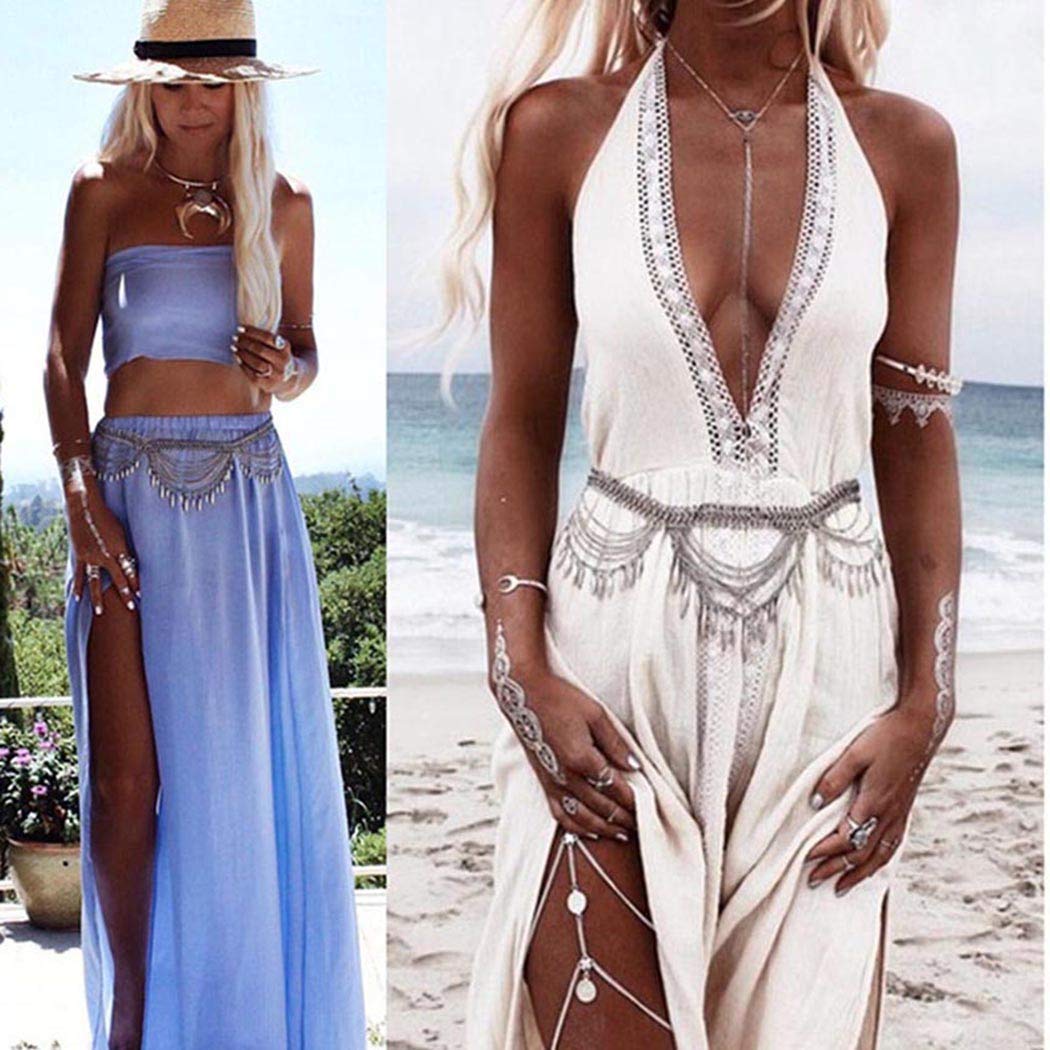 Elegant Women's Belly Chain with Sequins - Stylish Waist Jewelry for Body Accessories | Perfect for Parties, Beachwear, and Fashion Photography
