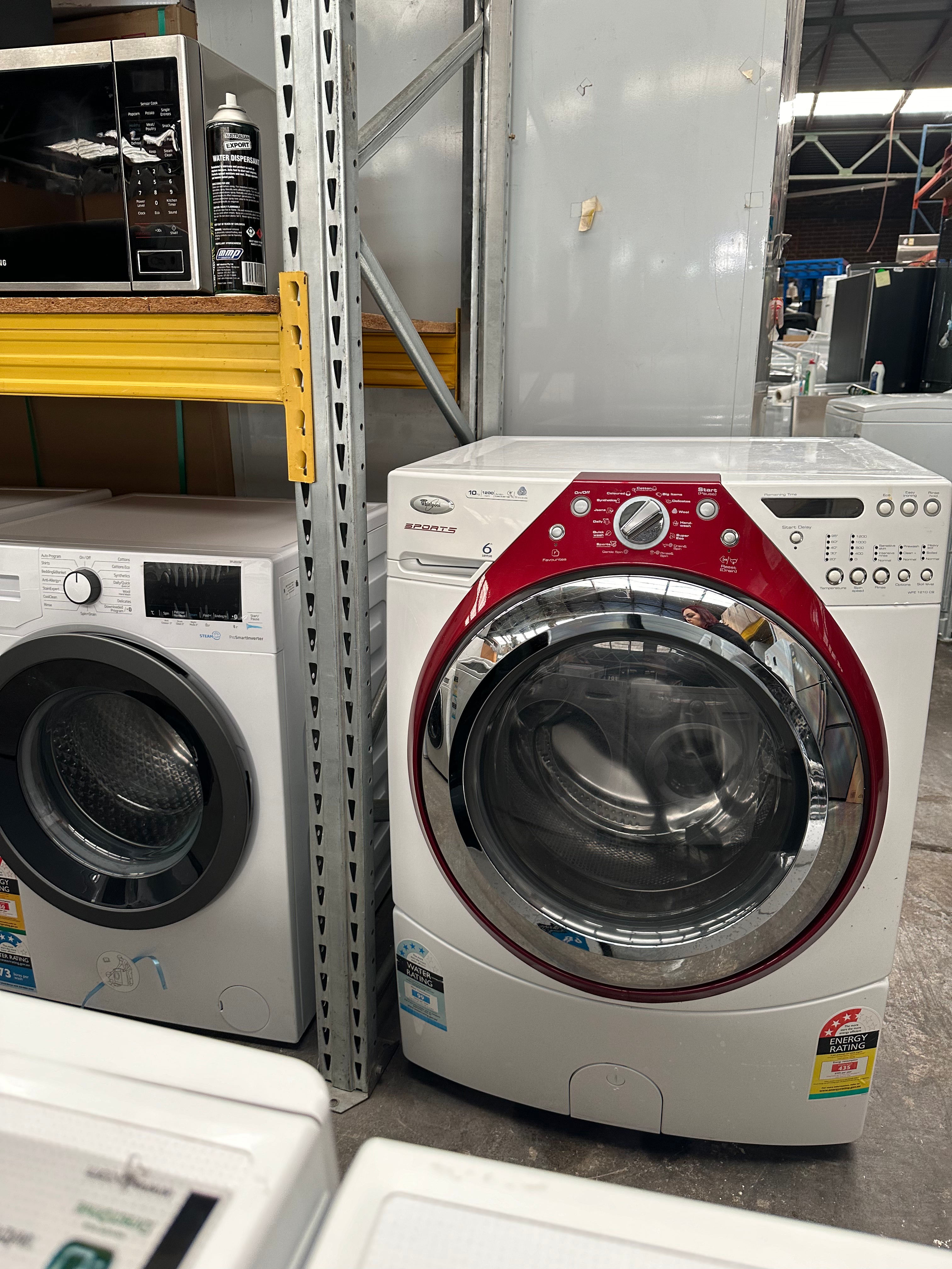 Whirlpool 10kg Front Load Washing Machine | Energy Efficient | German Made | Refurbished | Large Capacity | Perfect for Apartments & Small Laundry Rooms