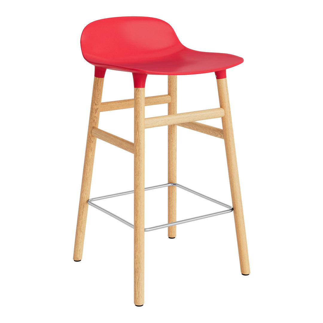 Modern Wooden Counter Stool with Sturdy Wood Legs - Perfect for Kitchen Islands, Bars, and Breakfast Nooks