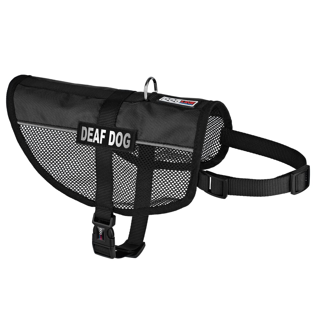Dogline MaxAire Cooling Mesh Vest for Dogs - Breathable Summer Dog Harness with 2 Removable Deaf Patches | Perfect for Outdoor Adventures, Hiking & Hot Weather