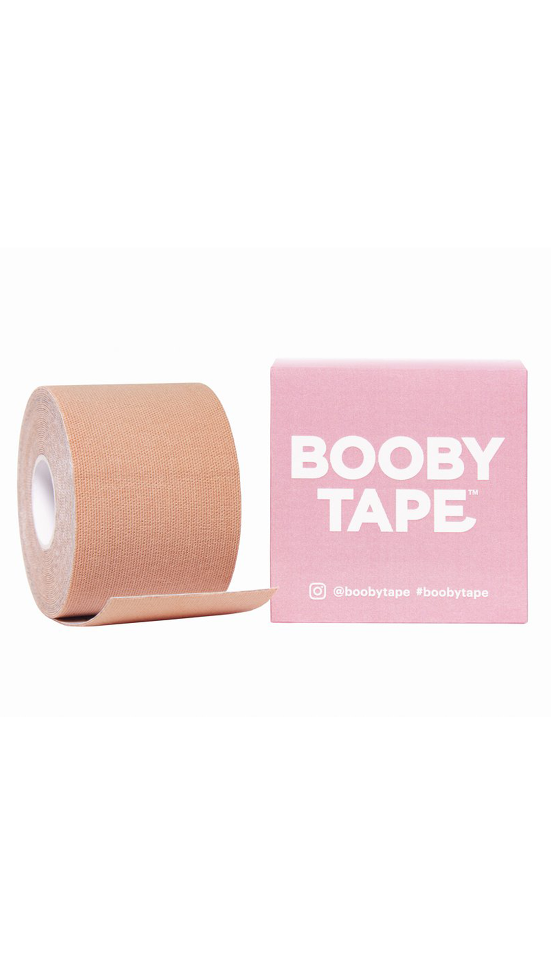 Booby Tape Nude - Invisible Body Tape for Lifting & Support - Perfect for Dresses, Swimwear & Strapless Outfits