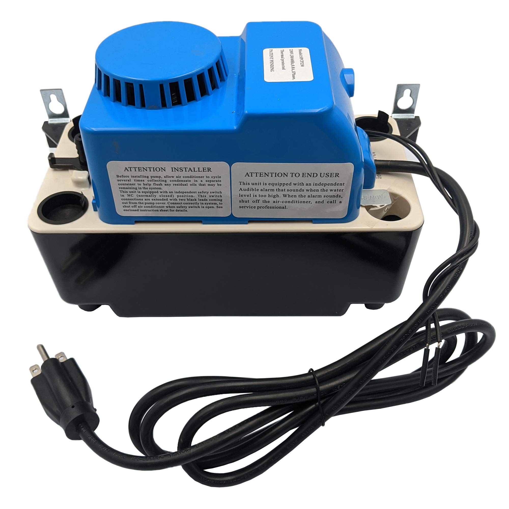 CP230 SPCP230 HVAC Condensate Pump 230V with 80dB Audible Alarm - High Efficiency Water Removal for Air Conditioners & Furnaces - Ideal for Residential & Commercial HVAC Systems