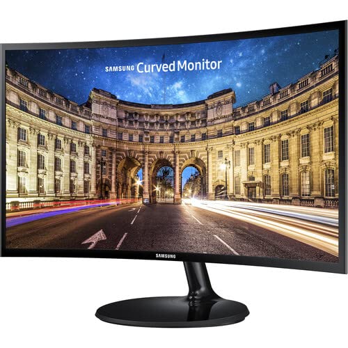 Samsung 27 Inch Curved LED Monitor - LC27F390FHNXZA Full HD 1080P 60Hz Gaming Computer Screen with Slim Design | Perfect for Home Office, Gaming & Workstation Setup | Includes Free Mouse Pad