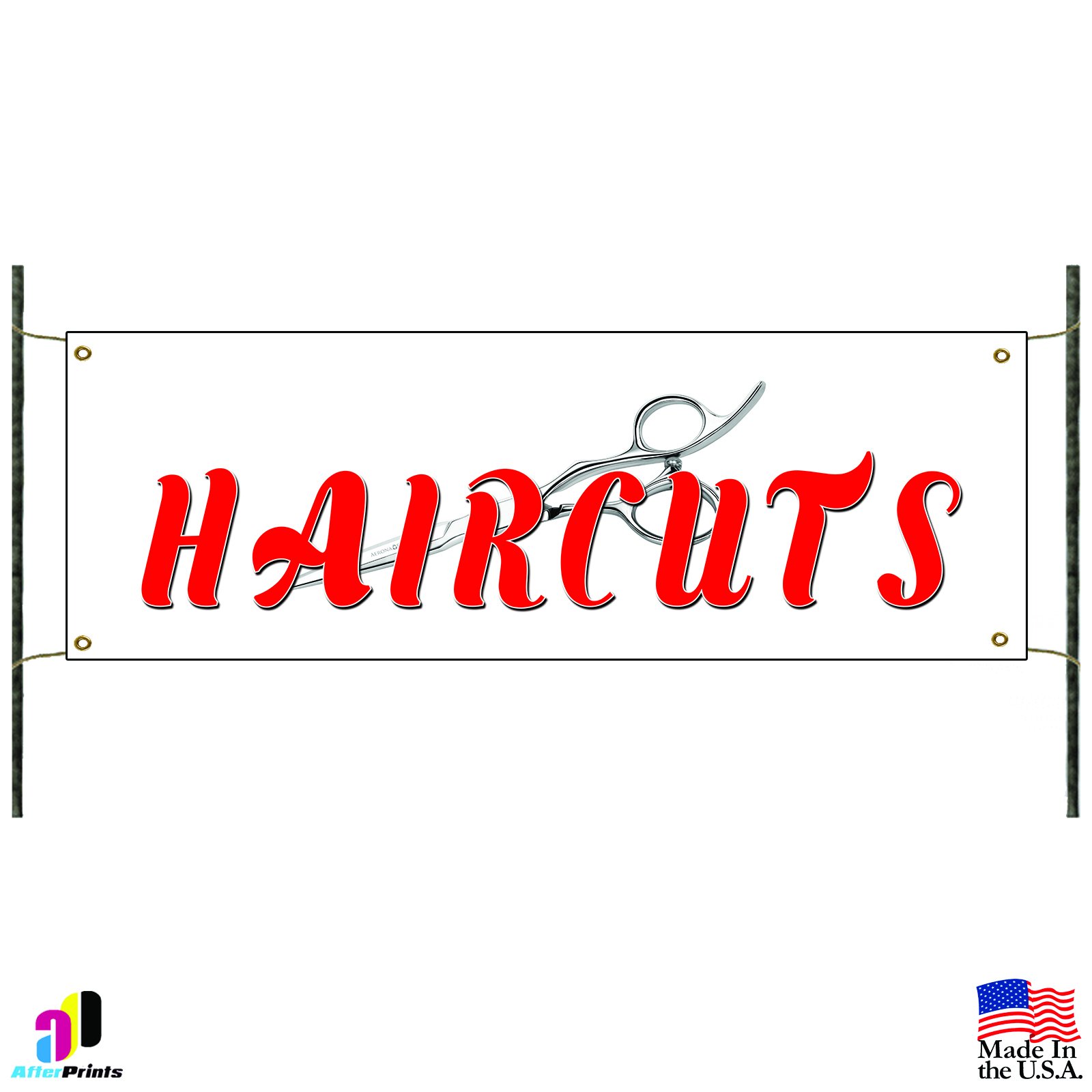 Professional Barber Shop Banner Sign - Custom Hair Salon Advertising for Promotions & Business Growth | Perfect for Storefronts, Events & Marketing Campaigns