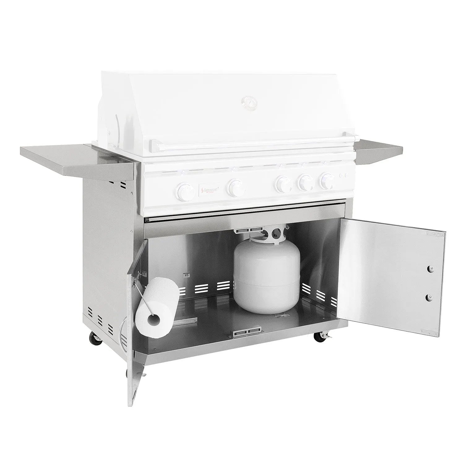 Summerset Grills Cart for 38-inch TRL Gas Grill - Heavy Duty Outdoor BBQ Grill Stand | Perfect for Backyard, Patio & Tailgating Parties