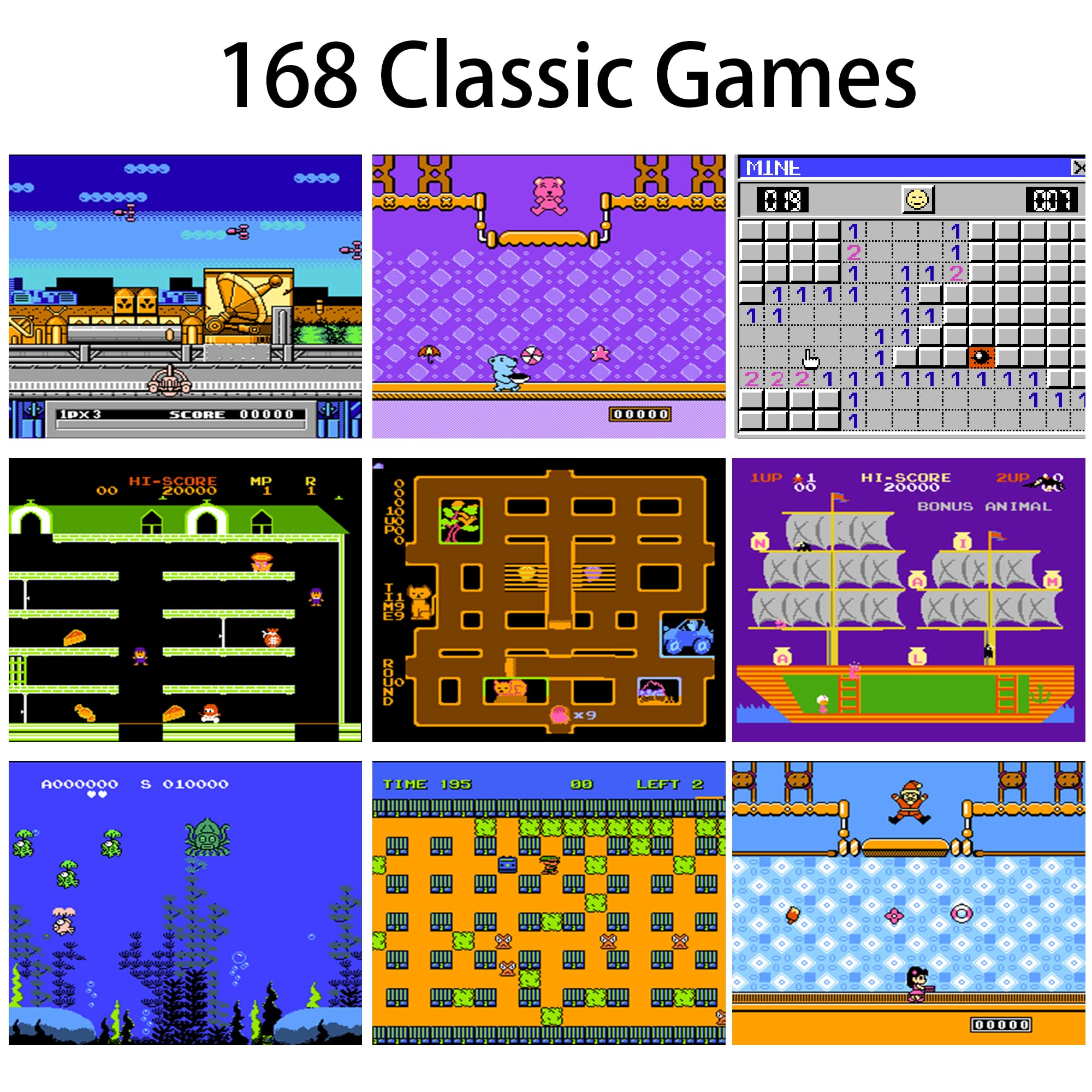 WeLohas Retro Gameboy Case for iPhone 13/13 Pro - 168 Classic Games, Color Video Display, Anti-Scratch Shockproof Phone Cover (Black) | Perfect for Gaming Enthusiasts & Nostalgic Play on the Go