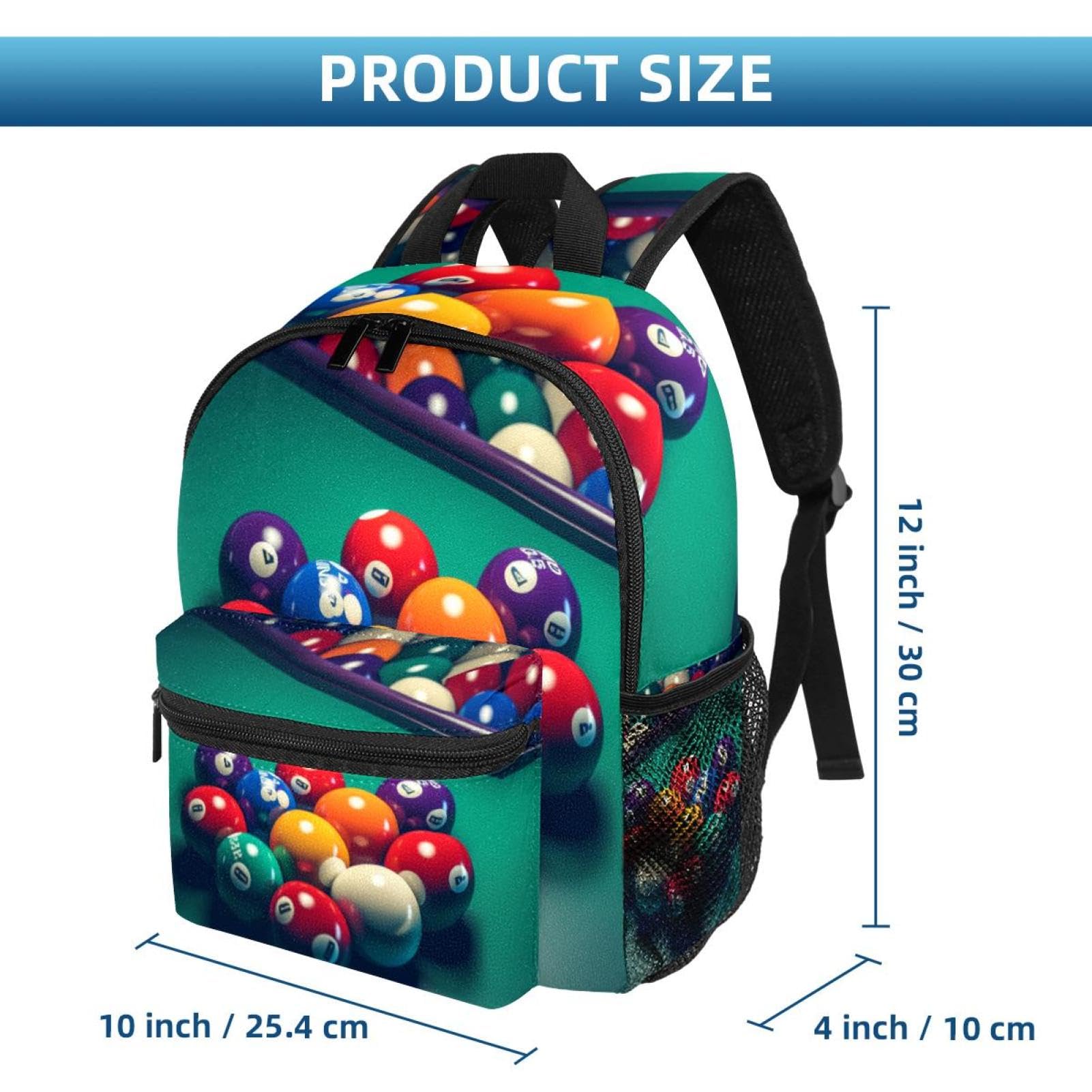 Stylish Travel Backpack for Women & Men - Durable Carry-On Backpack for Billiards, Hiking, Commuting & Outdoor Adventures