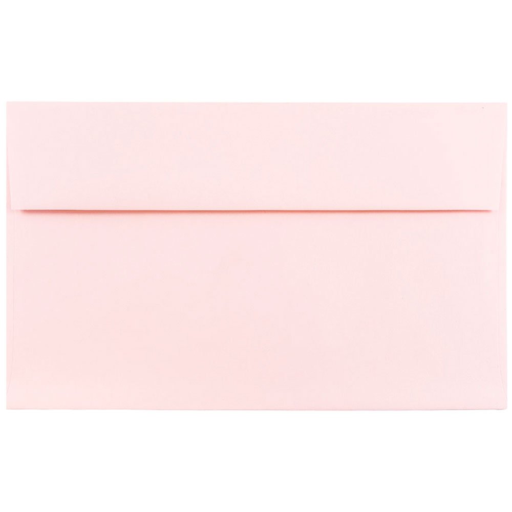 JAM PAPER A10 Premium Invitation Envelopes 6x9.5 Inches - Baby Pink Pastel - Bulk Pack of 250 - Perfect for Weddings, Baby Showers & Party Invitations