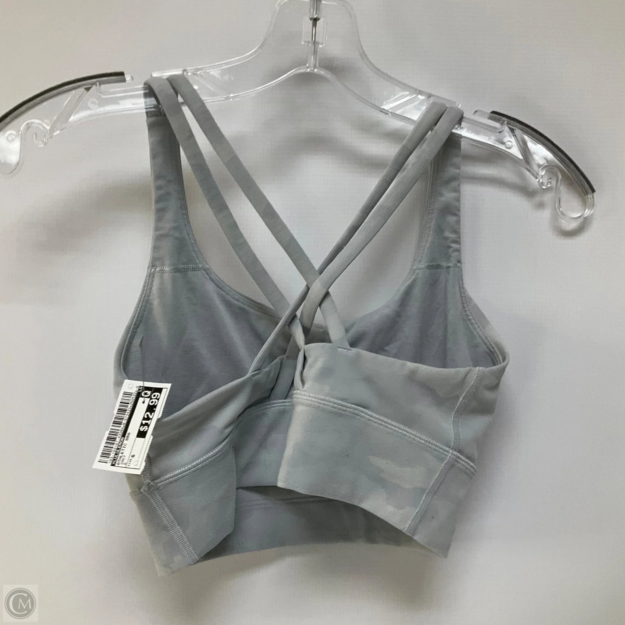 Lululemon Grey Athletic Sports Bra Size 6 - High Support Workout Bra for Running, Yoga & Gym