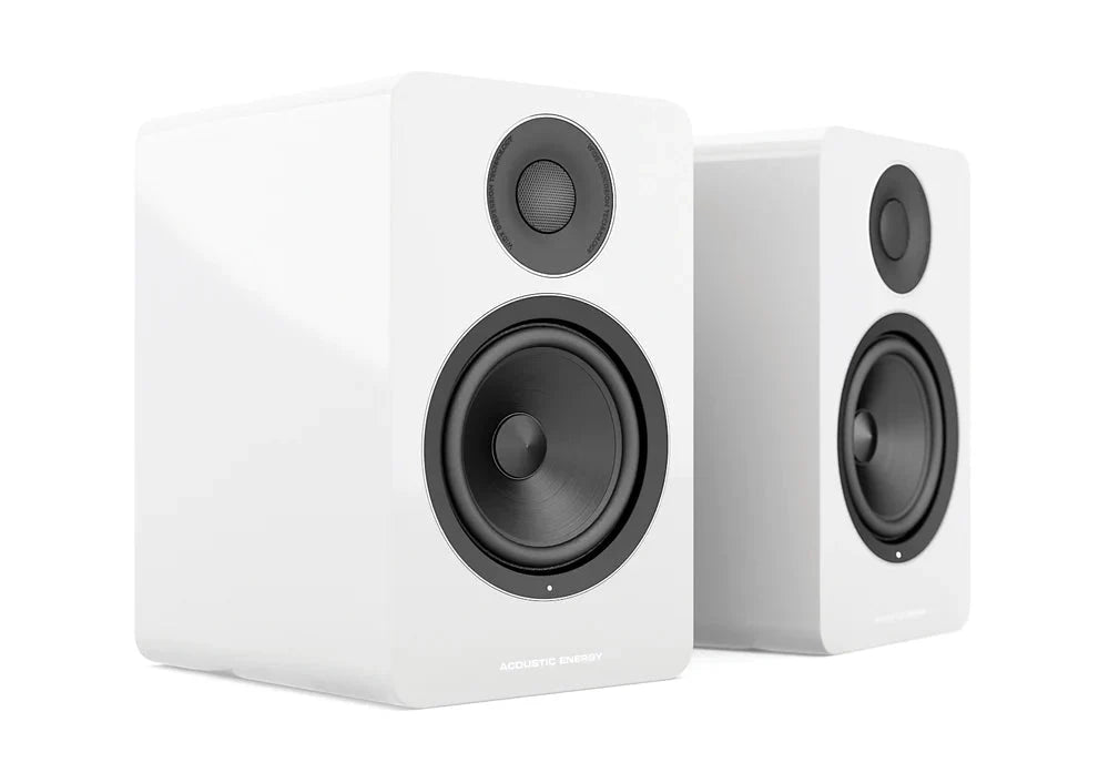 Acoustic Energy AE1 Active Bookshelf Speakers (Pair) - High-Performance Studio Monitors for Home Audio, Music Production & Professional Recording