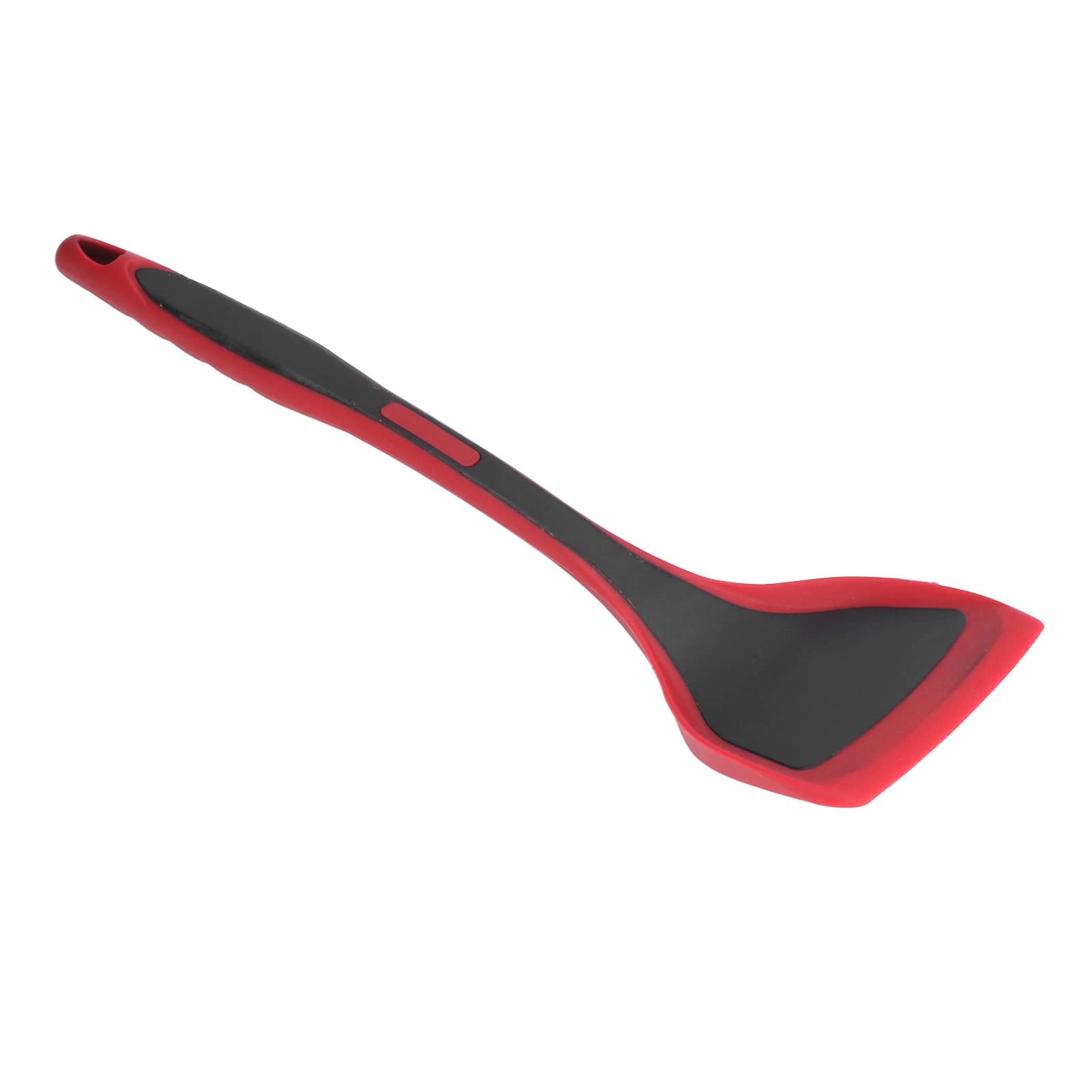 **Non-Stick Heat Resistant Silicone Spatula - Soft Kitchen Turner for Frying Pan, Cooking & Baking - Perfect for Eggs, Pancakes & Stir-Fry (Reddish Black, Household Essential)**