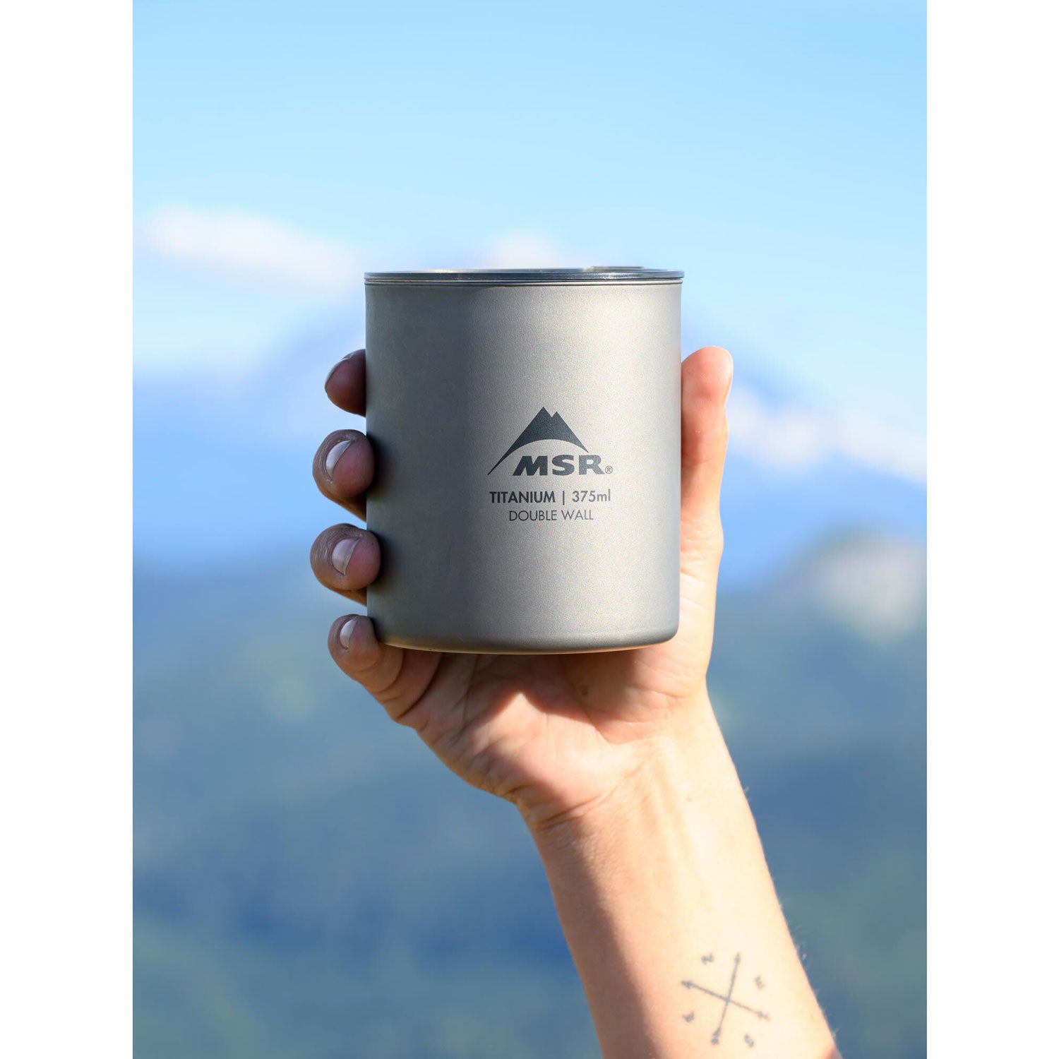 MSR Titan Double Wall Insulated Camping Mug - Lightweight Stainless Steel Coffee Cup for Hiking, Backpacking & Outdoor Adventures