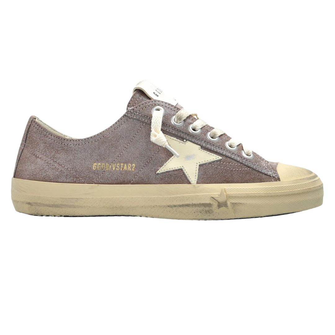 Light Brown Shimmer V Star 2 - Elegant Women's Fashion Sneakers for Casual Wear & Daily Outfits