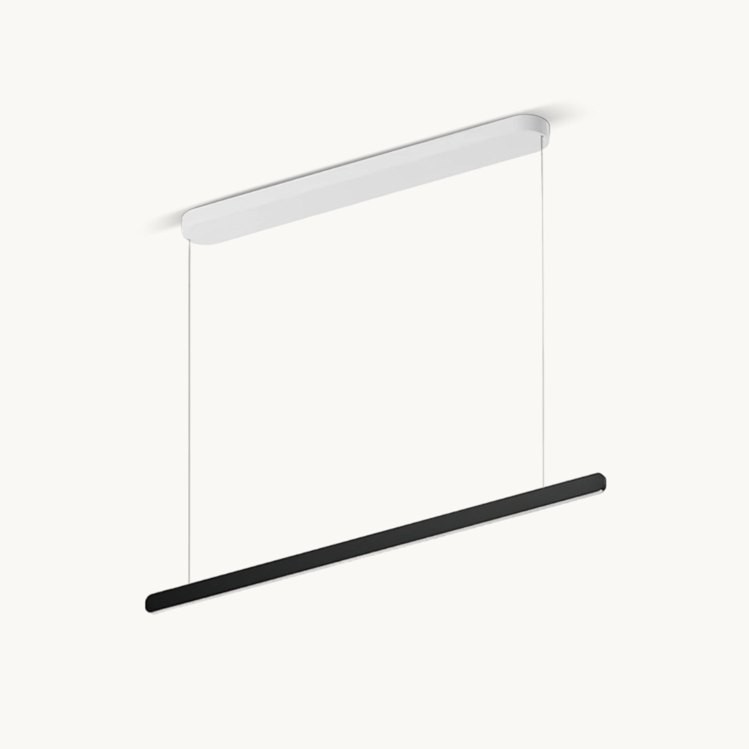 Modern Linear Pendant Light - Adjustable LED Hanging Lamp for Kitchen Island, Dining Room & Office - Sleek Minimalist Design with Warm/Cool Lighting Options