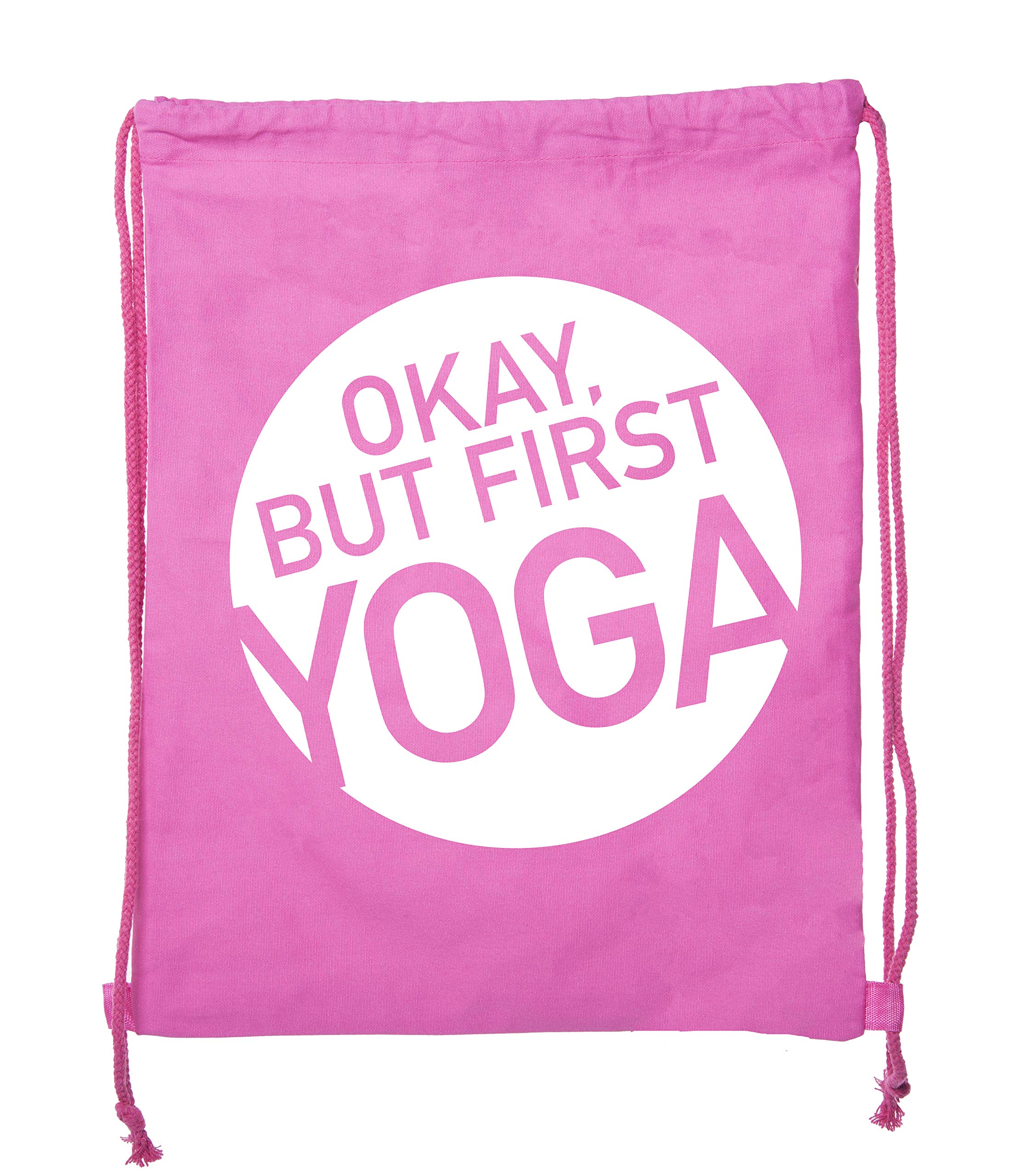 Premium Cotton Drawstring Yoga Gym Bag - Lightweight & Durable for Yoga Blocks, Clothes & Accessories - Perfect for Yoga, Gym, Travel & Workout Essentials