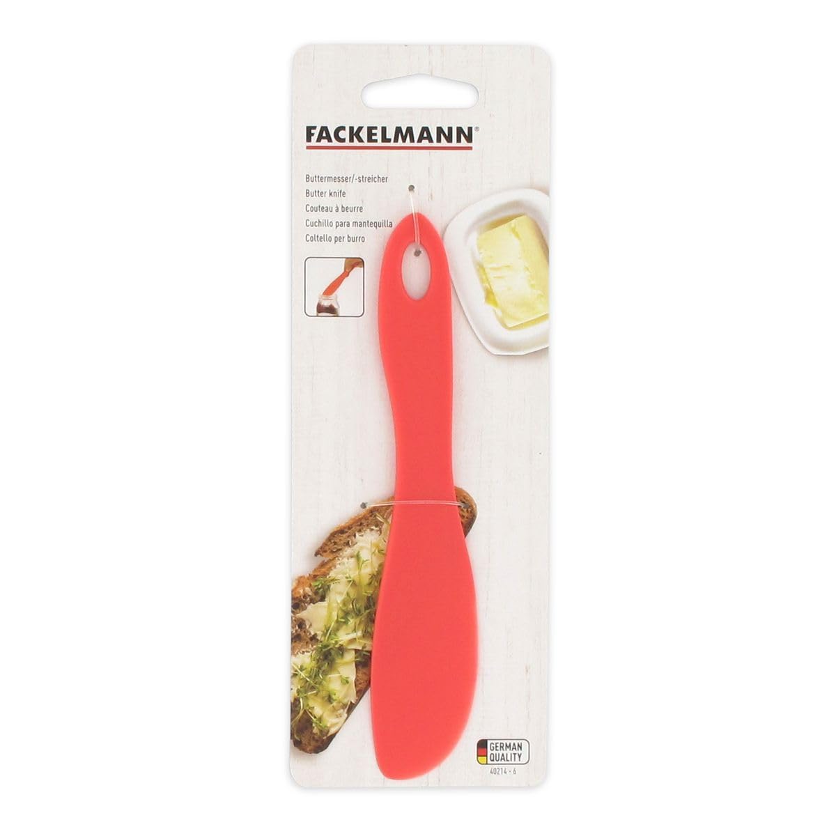 Red Nylon Spreading Spatula - 6.8