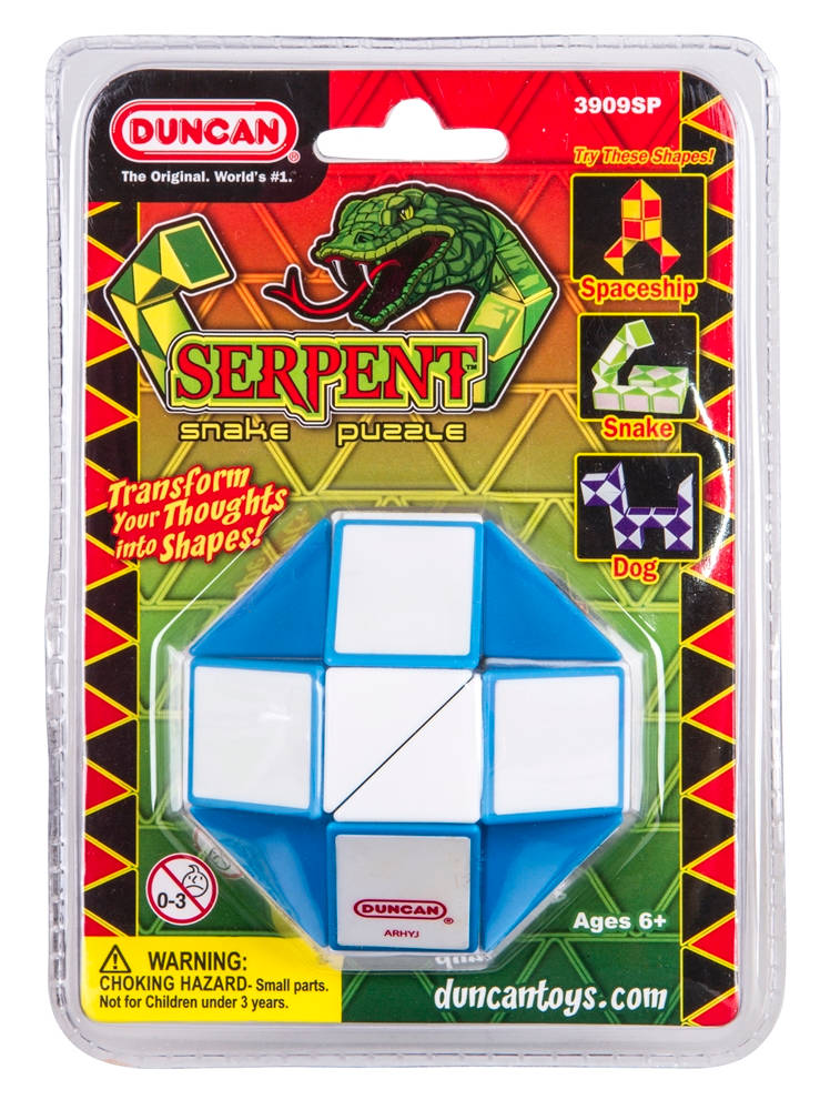 Duncan Serpent Snake Puzzle - 3D Wooden Brain Teaser for Adults & Kids - Fun Educational STEM Toy for Family Game Night & Party Challenges