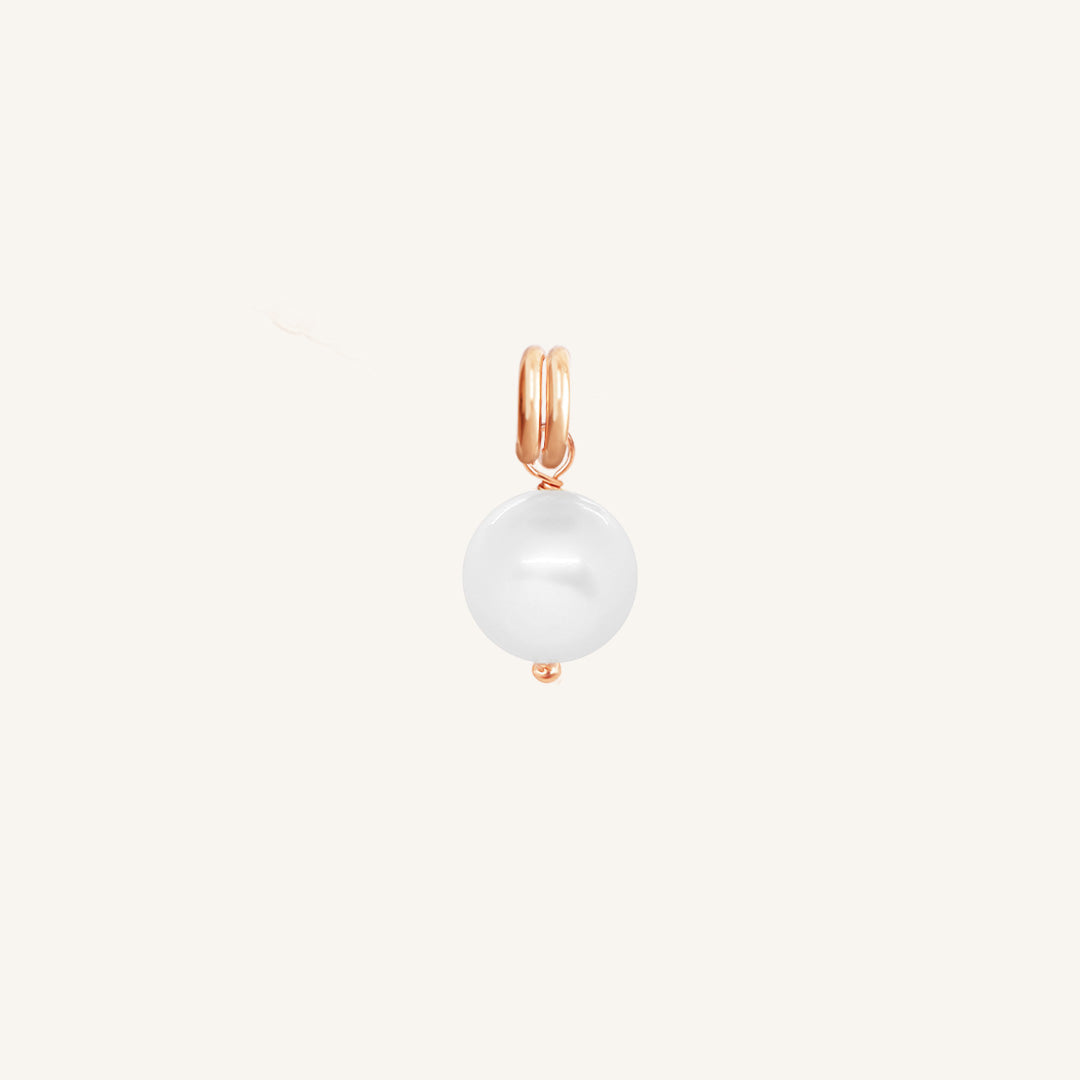Ivory Pearl Charm Stone of Potential - Elegant Jewelry for Spiritual Healing & Meditation - Perfect for Gifts, Energy Balancing & Mindfulness Practices