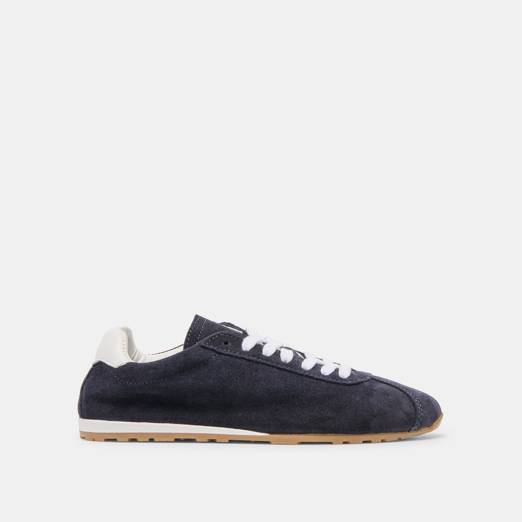 SERINA Women's Navy Suede Sneakers - Comfortable Casual Walking Shoes for Everyday Wear, Gym, and Travel