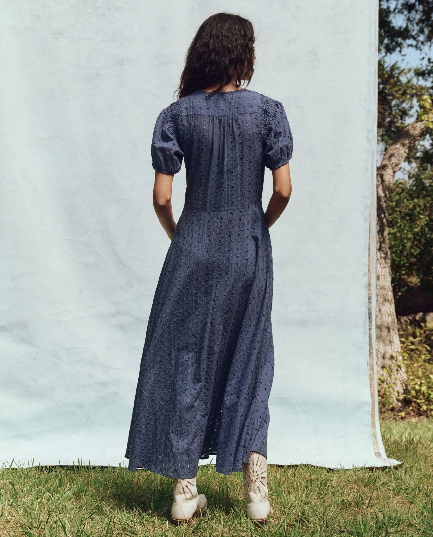 The Veranda Dress - Riverside Blue | Flowy Summer Maxi Dress for Women | Perfect for Beach Vacations, Weddings & Outdoor Events