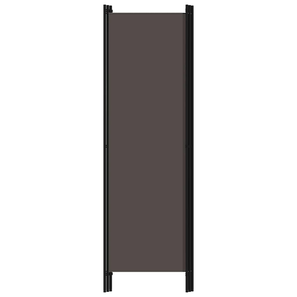 vidaXL 3-Panel Folding Room Divider Privacy Screen - Freestanding Modern Industrial Style Partition for Office & Home - Anthracite - Perfect for Room Separation, Privacy & Space Organization