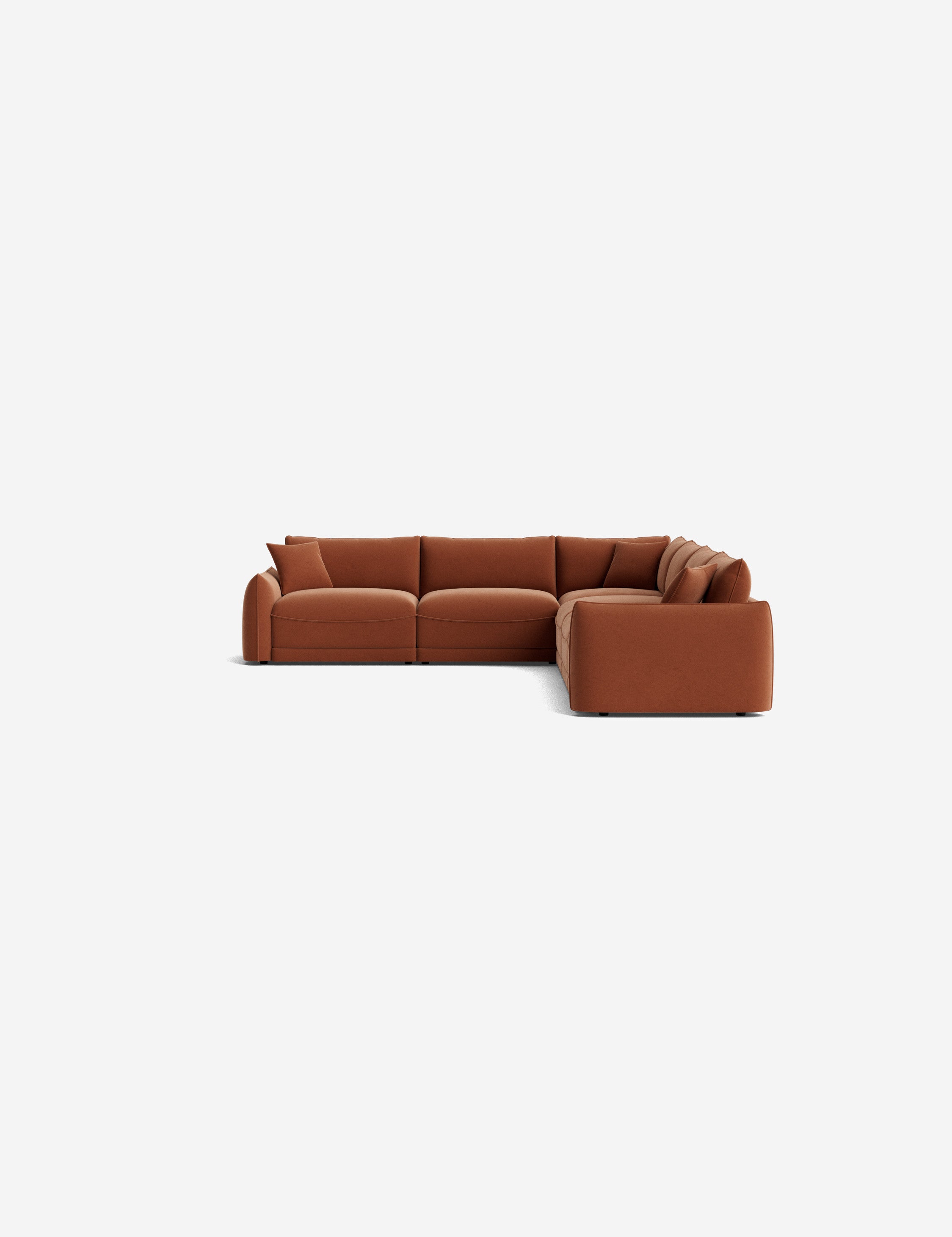 Balmer Modular Corner Sectional Sofa - Modern L-Shaped Couch for Living Room, Home Theater & Lounge Areas | Customizable Configurations