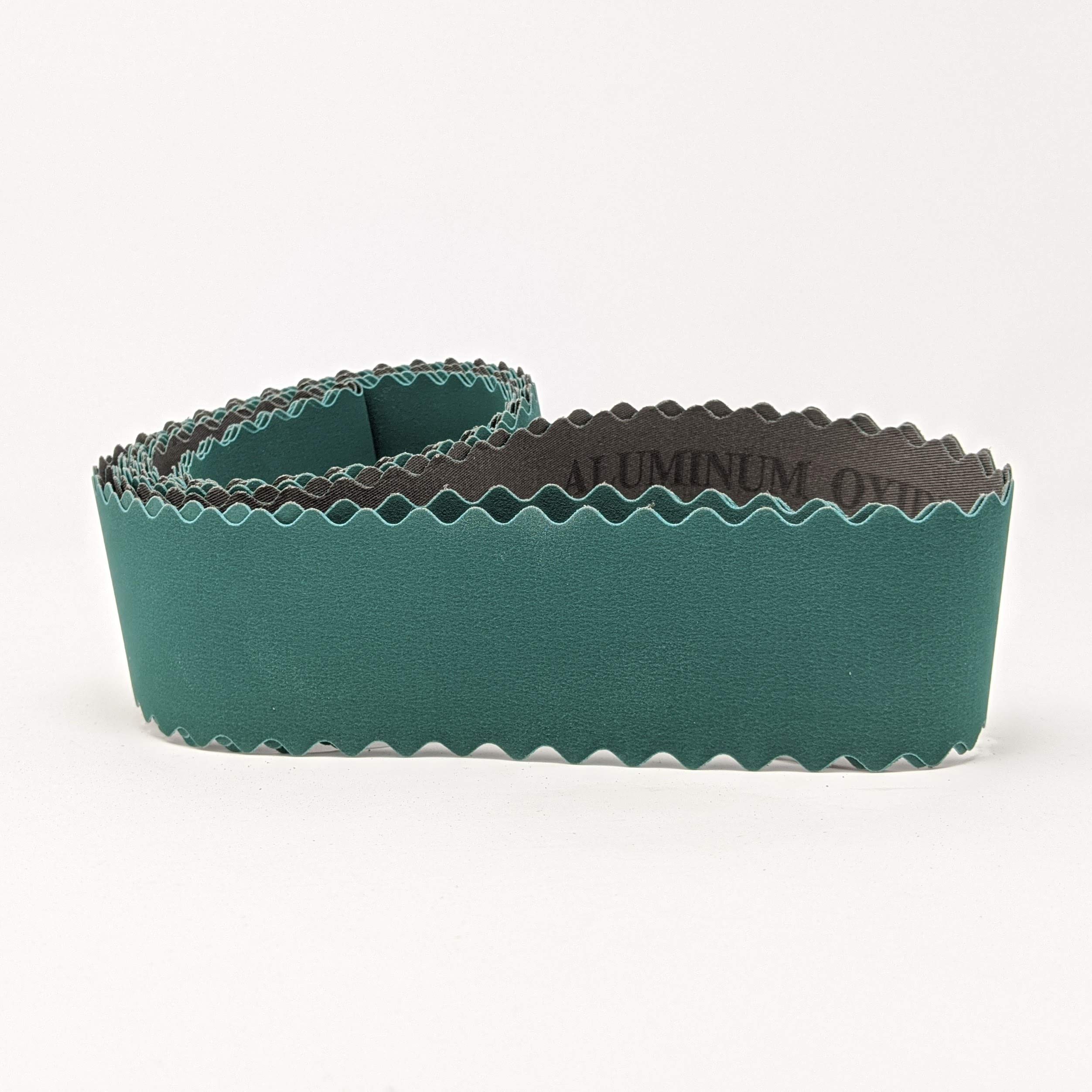 2X72 Knife Making Sanding Belts - Extra Flexible Scalloped Edge Belts for Knife Handles & Odd Shapes - 220/400/600 Grit 3-Pack - Perfect for Metal Grinding, Wood Sanding & DIY Projects