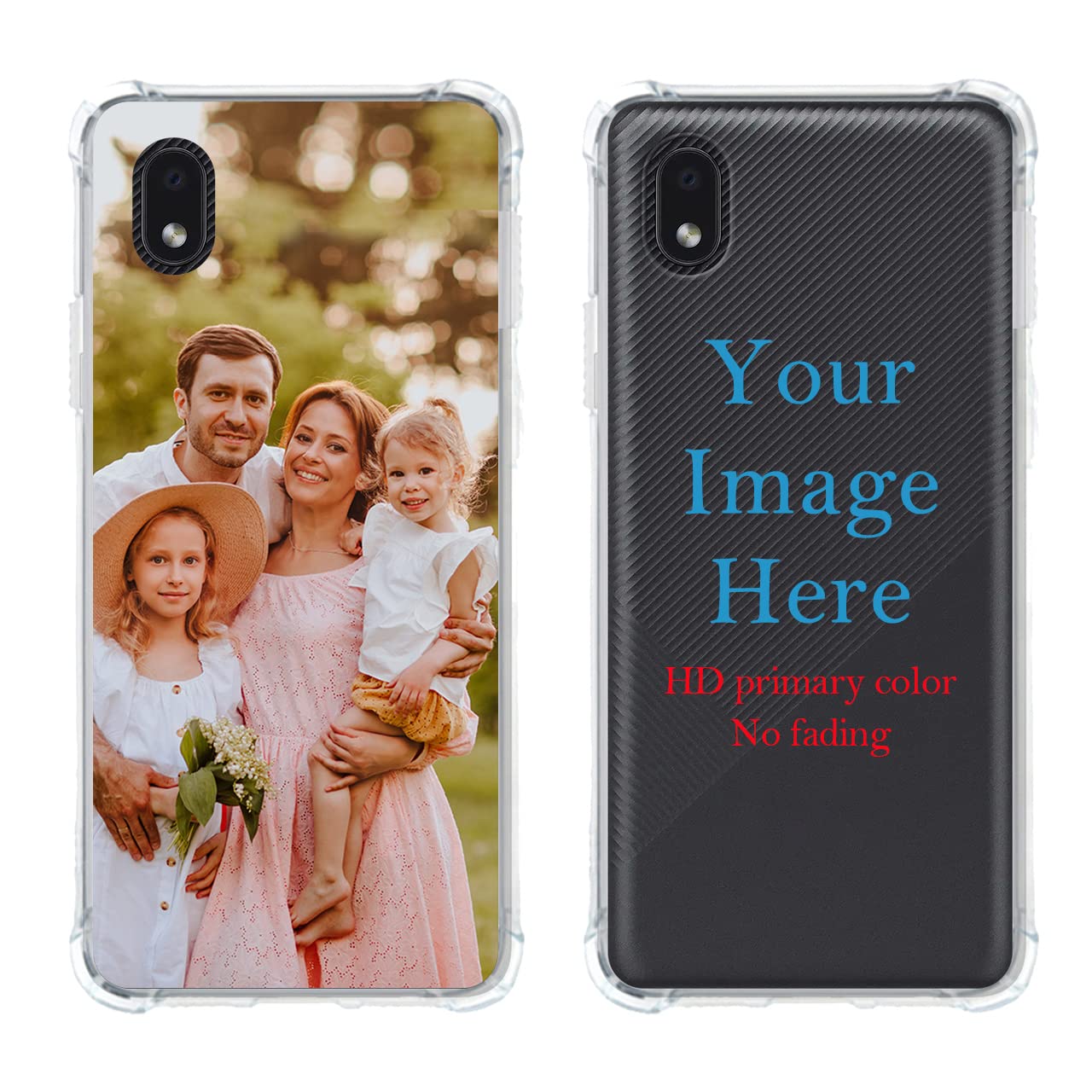 Custom Samsung Galaxy A01 Core Phone Case - Personalized Photo/Text/Name - Anti-Scratch Shock-Resistant Clear TPU Protective Cover | Perfect for Everyday Use, Gifts & Special Occasions