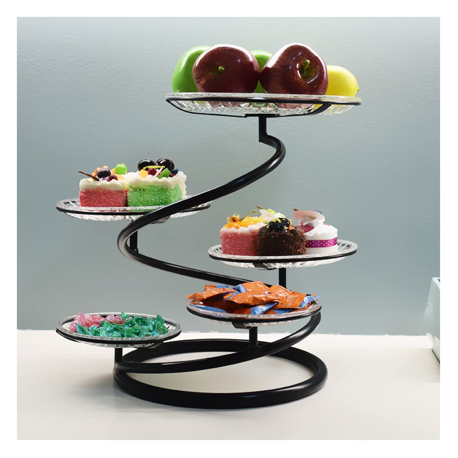 Creative Multi-Layer Fruit Basket Dessert Stand - Elegant Cake & Pastry Display for Afternoon Tea, Living Room Decor, Dried Fruit Serving Plate (Color C) | Perfect for Parties, Home Decor & Tea Time Gatherings