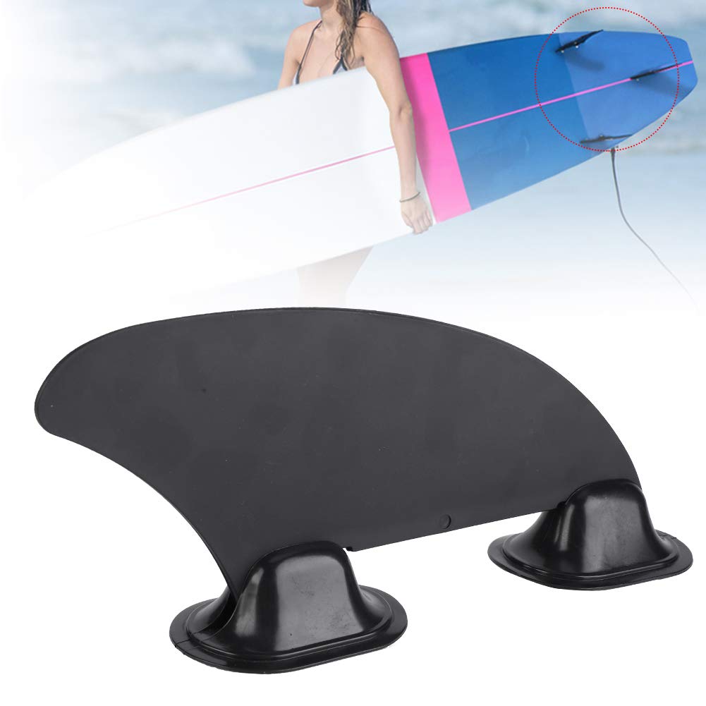 Kayak Skeg Tracking Fin - Black Watershed Board with Integral Mounting Points for Canoes & Kayaks | Improve Stability & Maneuvering in Rough Waters