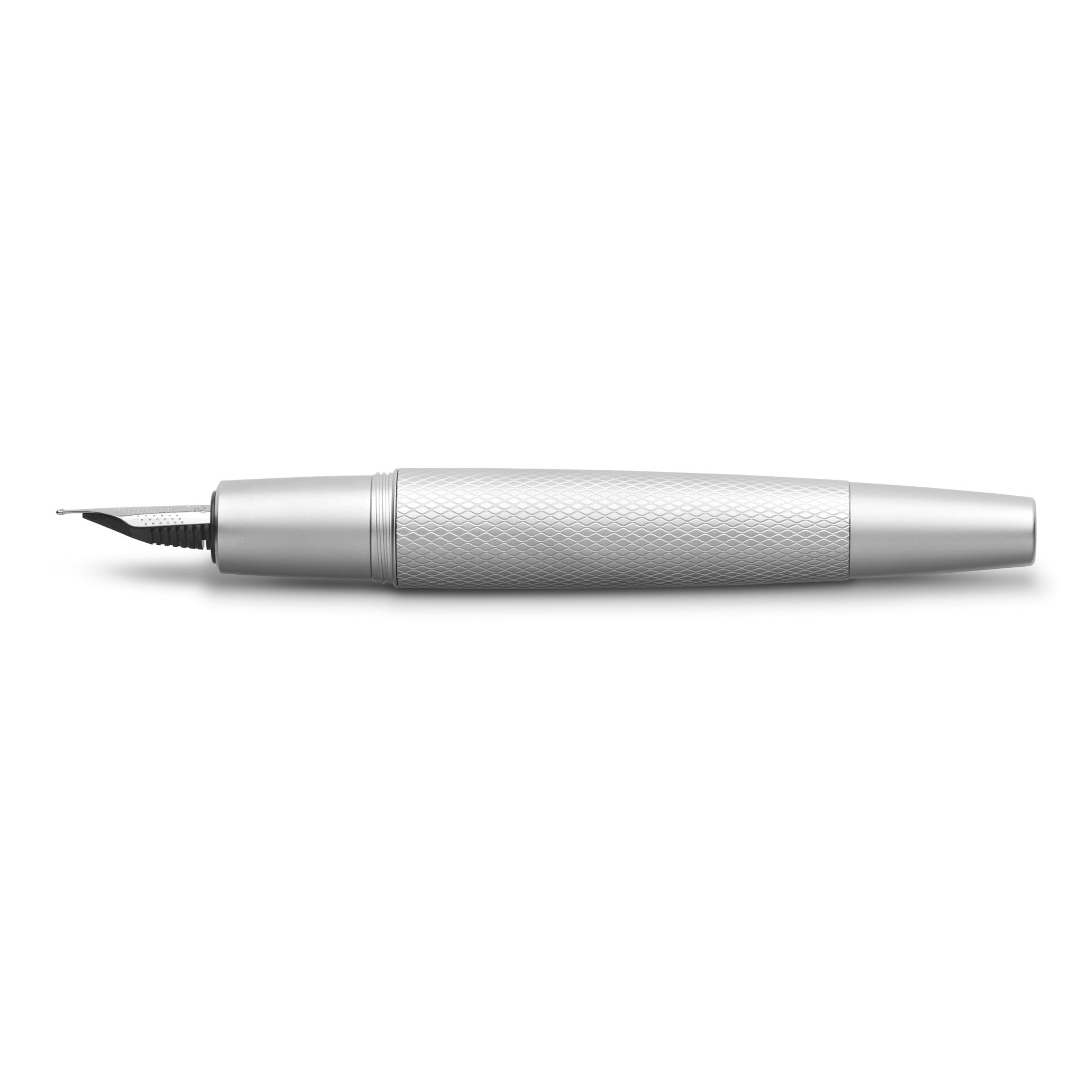 Premium E-Motion Fountain Pen - Pure Silver Medium Nib #148670 for Elegant Writing & Gift Giving