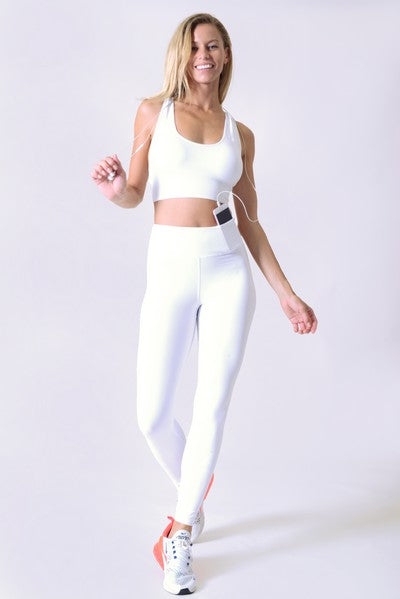 Xen Active Wear Leggings with Hidden Waistband Pocket - High Waist Yoga Pants for Women, Workout Running Gym & Lounge Wear