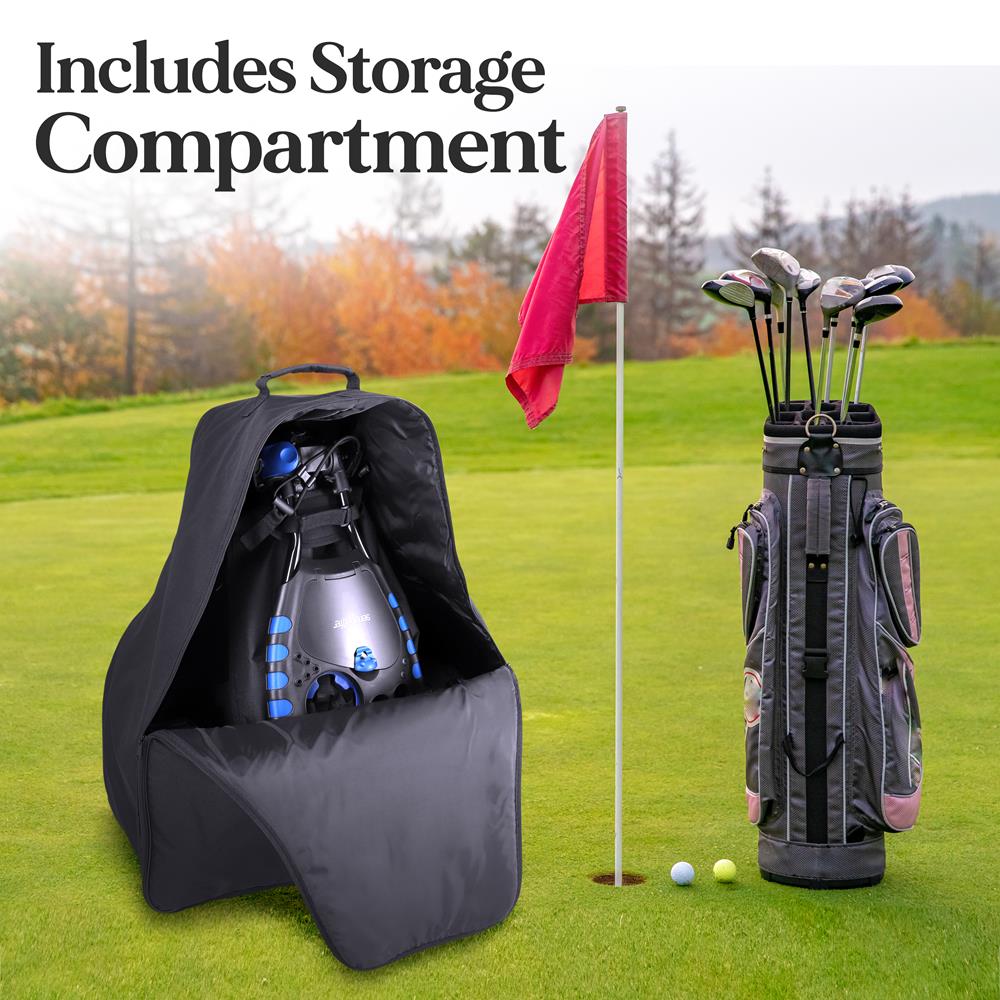 3 Wheel Electric Golf Push Cart - Lightweight & Foldable Golf Trolley for Men & Women - Perfect for Golf Courses, Driving Range & Outdoor Practice