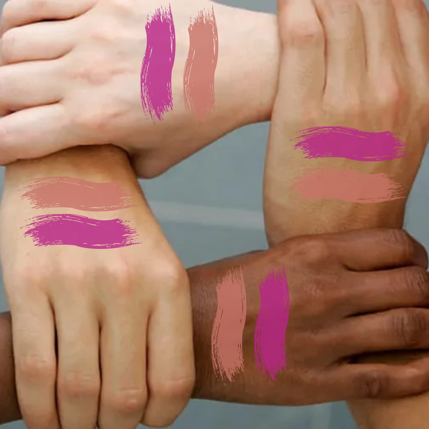 KINDED Liquid Lipstick Set - Vitamin E Enriched, Waterproof, Long-Lasting Matte Lip Color (2 Pack, 6ml Each) in More Magenta & Perfect Nude Shades | Perfect for Everyday Wear, Date Night & Special Occasions