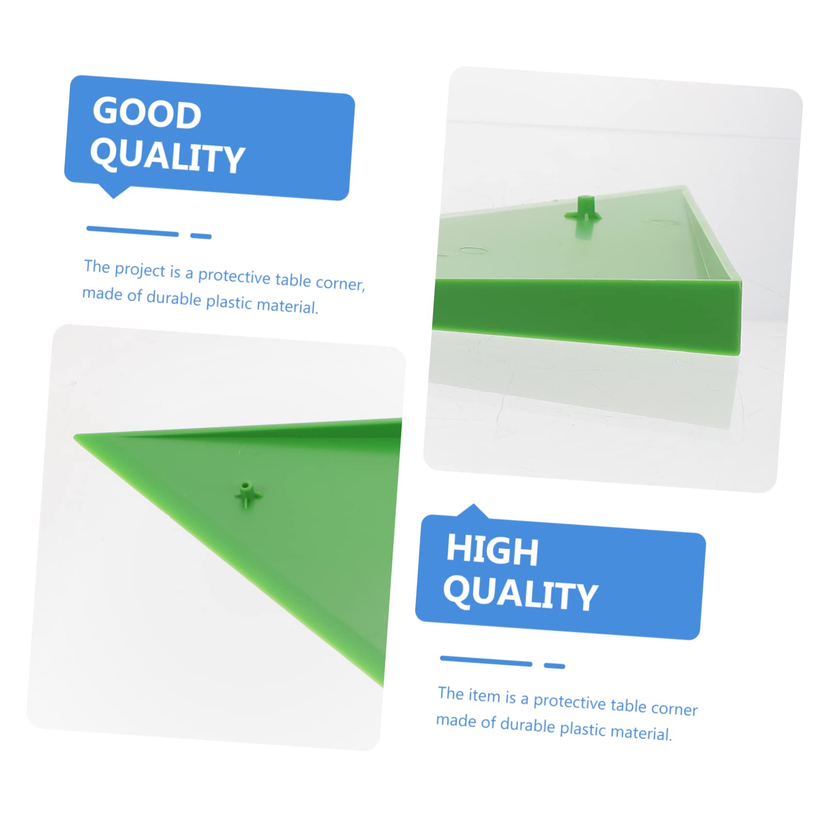 HAPINARY 6-Piece Pool Table Triangle Side Cover & Edge Cushion Set - Corner Guards for Billiards Table Protection - Durable Plastic Football Table Accessories - Perfect for Game Rooms, Bars, and Home Recreation Areas