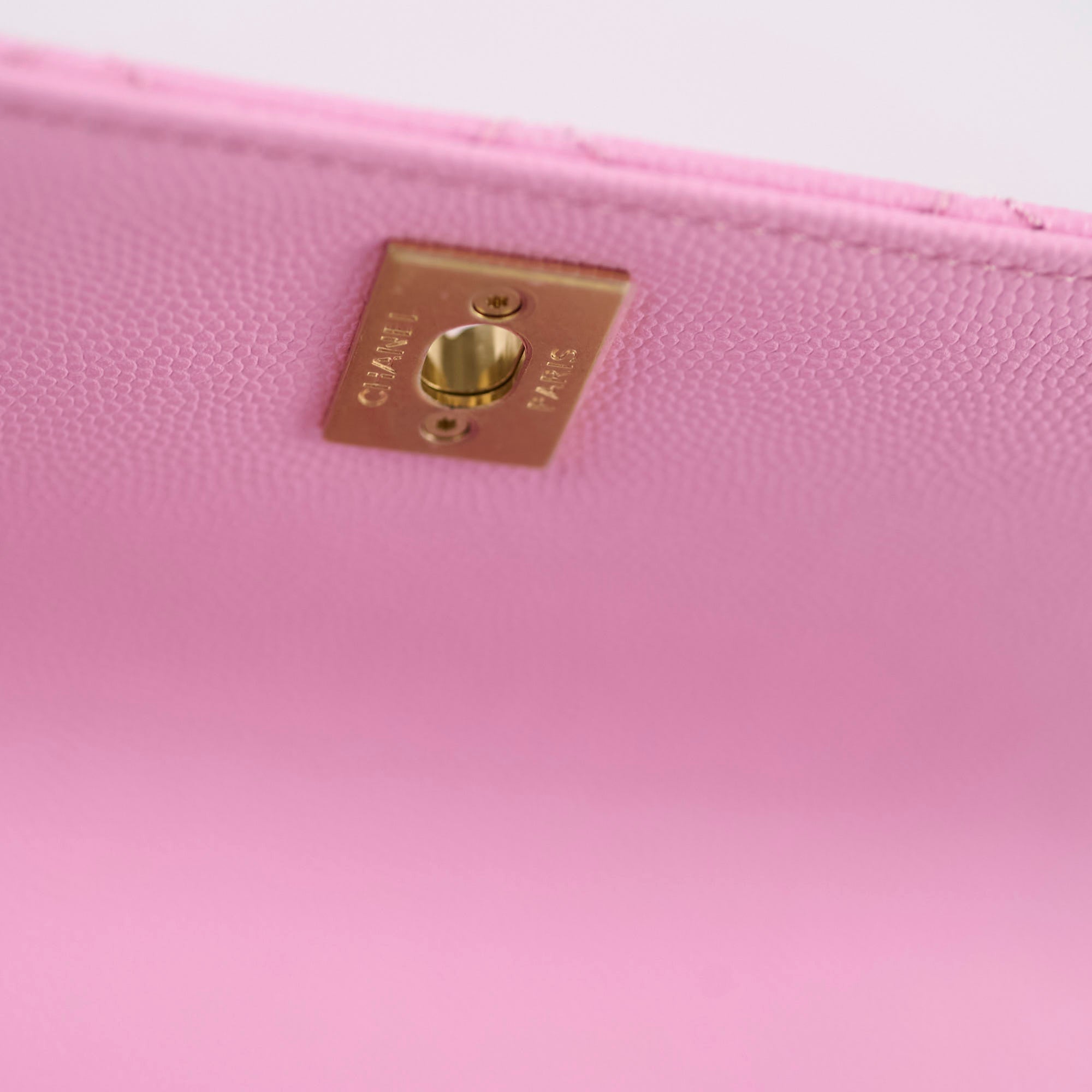 Authentic Chanel Small Coco Handle Bag in Pink Caviar Leather with Microchip - Perfect for Date Nights, Parties & Luxury Fashion Accessories