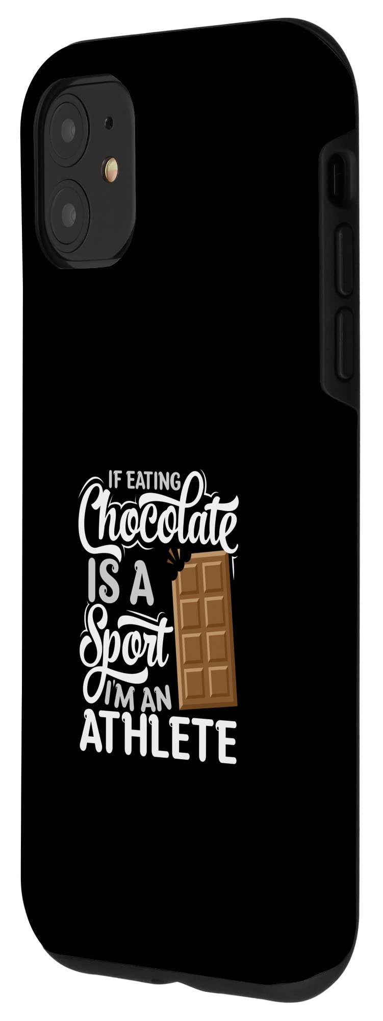 iPhone 11 Chocolate Bar Lover Case - Cute Chocoholic Chocolate Themed Phone Cover for Women & Girls - Perfect for Candy Lovers, Sweet Treat Enthusiasts & Gift Giving