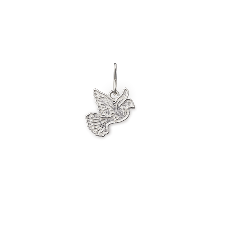 Sterling Silver Dove Charm Pendant - CS16C72 for Necklace, Bracelet & Jewelry Making - Perfect for Gifts, Weddings & DIY Crafts