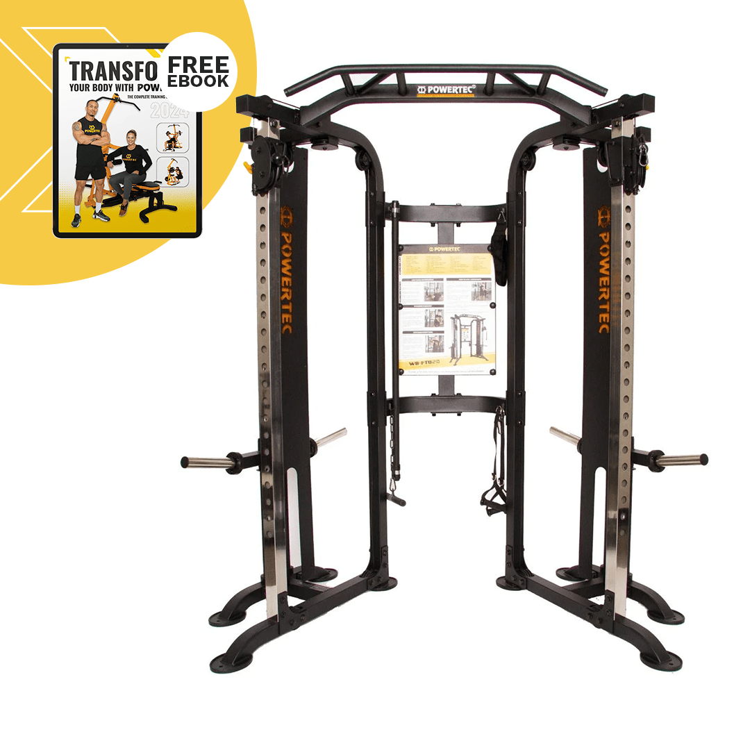 Powertec Functional Trainer Deluxe WB-FTD20 - Premium Home Gym Equipment for Strength Training & Fitness - Perfect for Home Workouts, CrossFit, and Functional Training