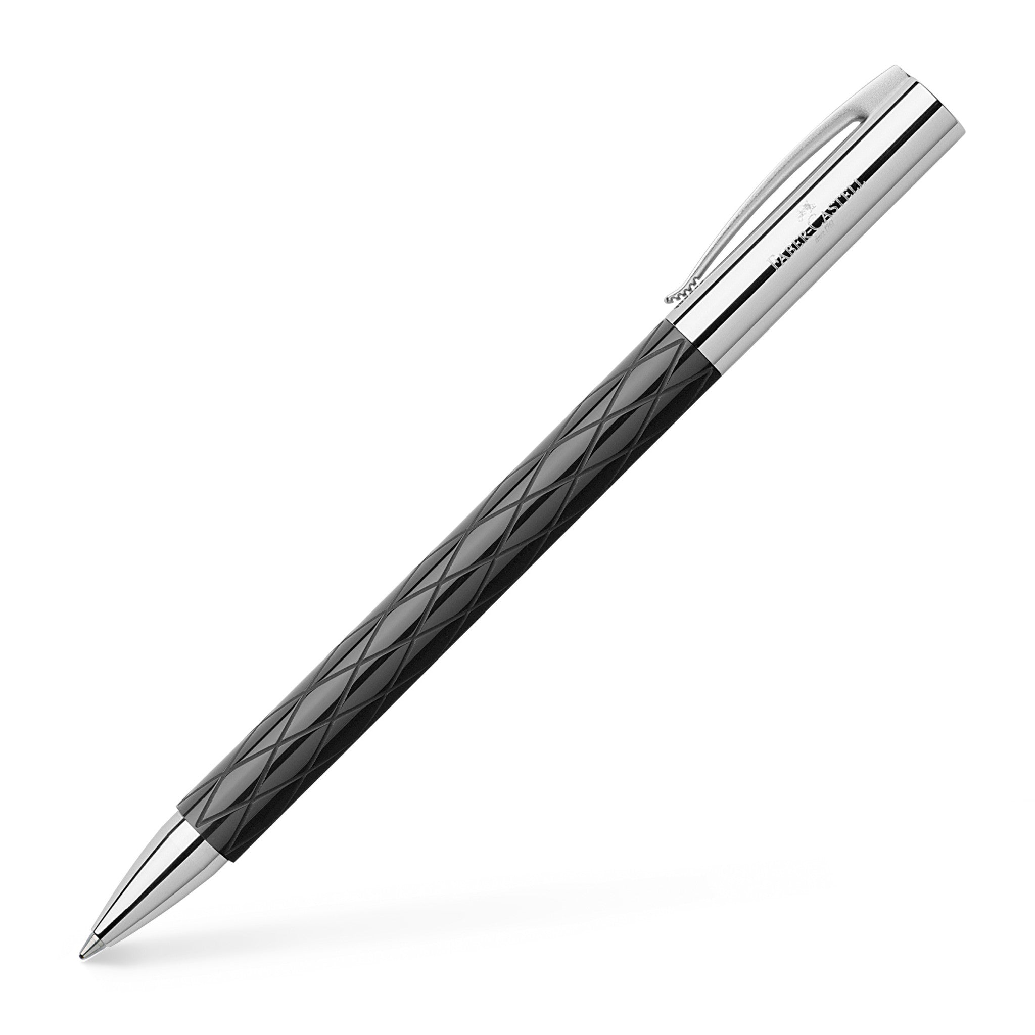 Premium Ambition Ballpoint Pen - Rhombus Black Design #148900 for Office, School & Professional Writing - Smooth Ink Flow & Comfortable Grip