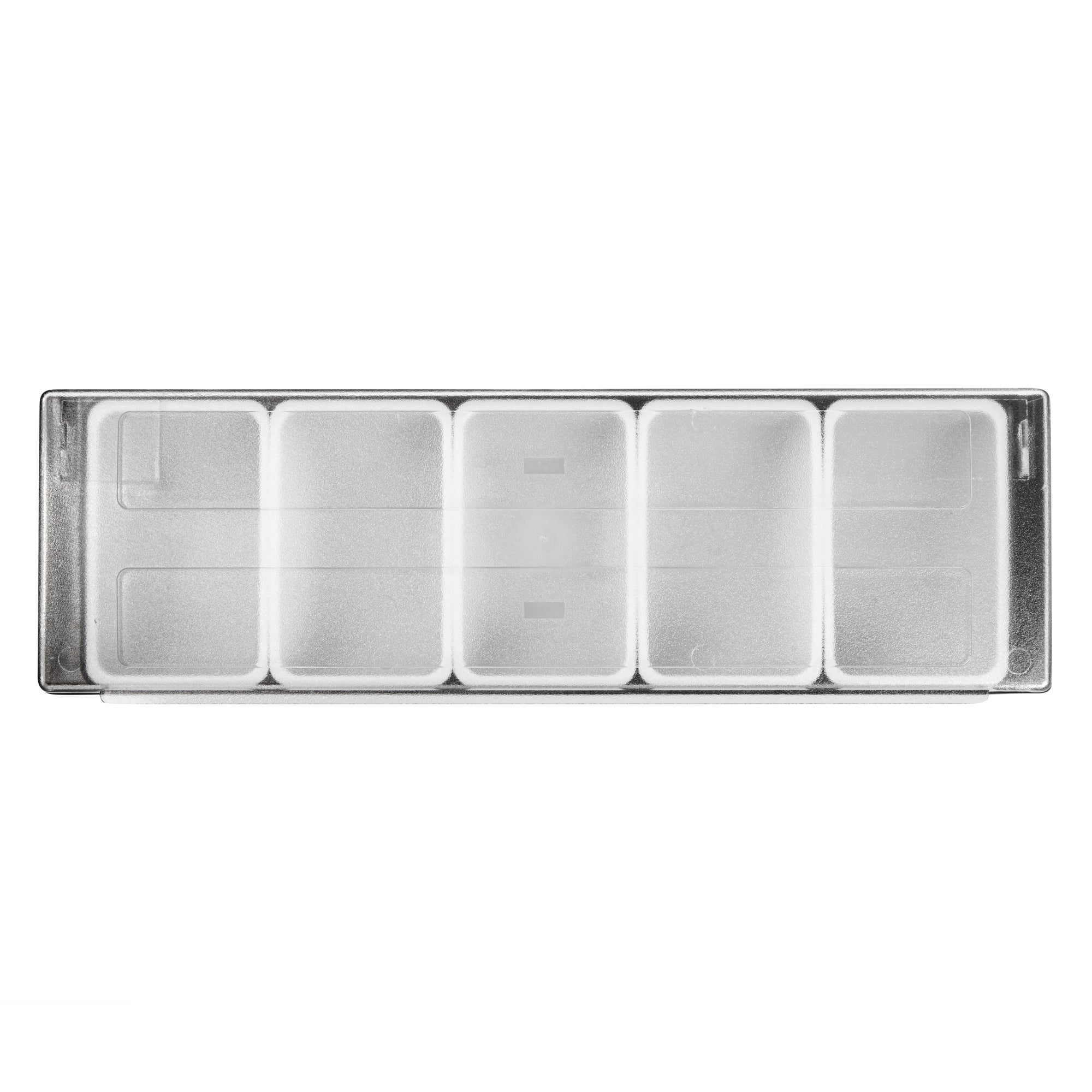 Bar Lux Black Plastic Condiment Caddy - 5 Compartment Organizer (19.5