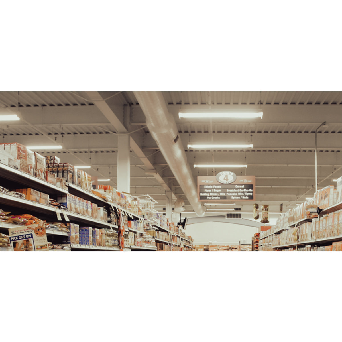 4ft LED Wraparound Light Fixture - 30W/60W, 8400 Lumens, 3500K/4000K/5000K Color Temperature, 120-347V - Perfect for Office, Warehouse, Garage, and Commercial Lighting