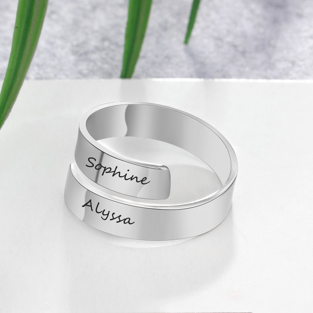 Personalized Best Friend Rings for Women - BFF Sister Promise Rings, Graduation Gifts for Girls - Perfect for Anniversaries, Birthdays & Special Occasions
