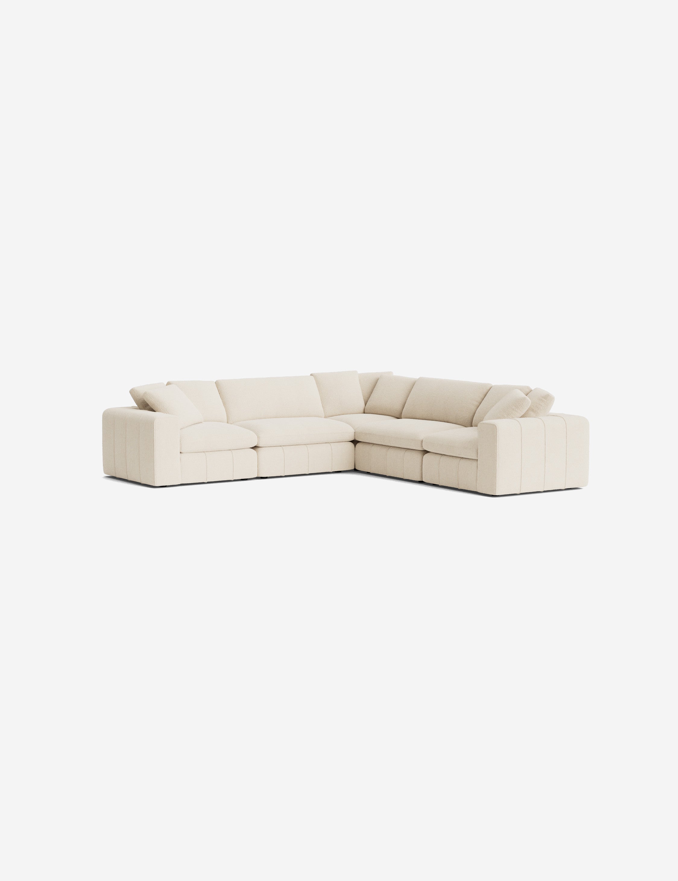 Capella Modular Corner Sectional Sofa - Modern L-Shaped Couch with Reversible Chaise, Soft Fabric Upholstery - Perfect for Living Room, Family Room & Home Theater